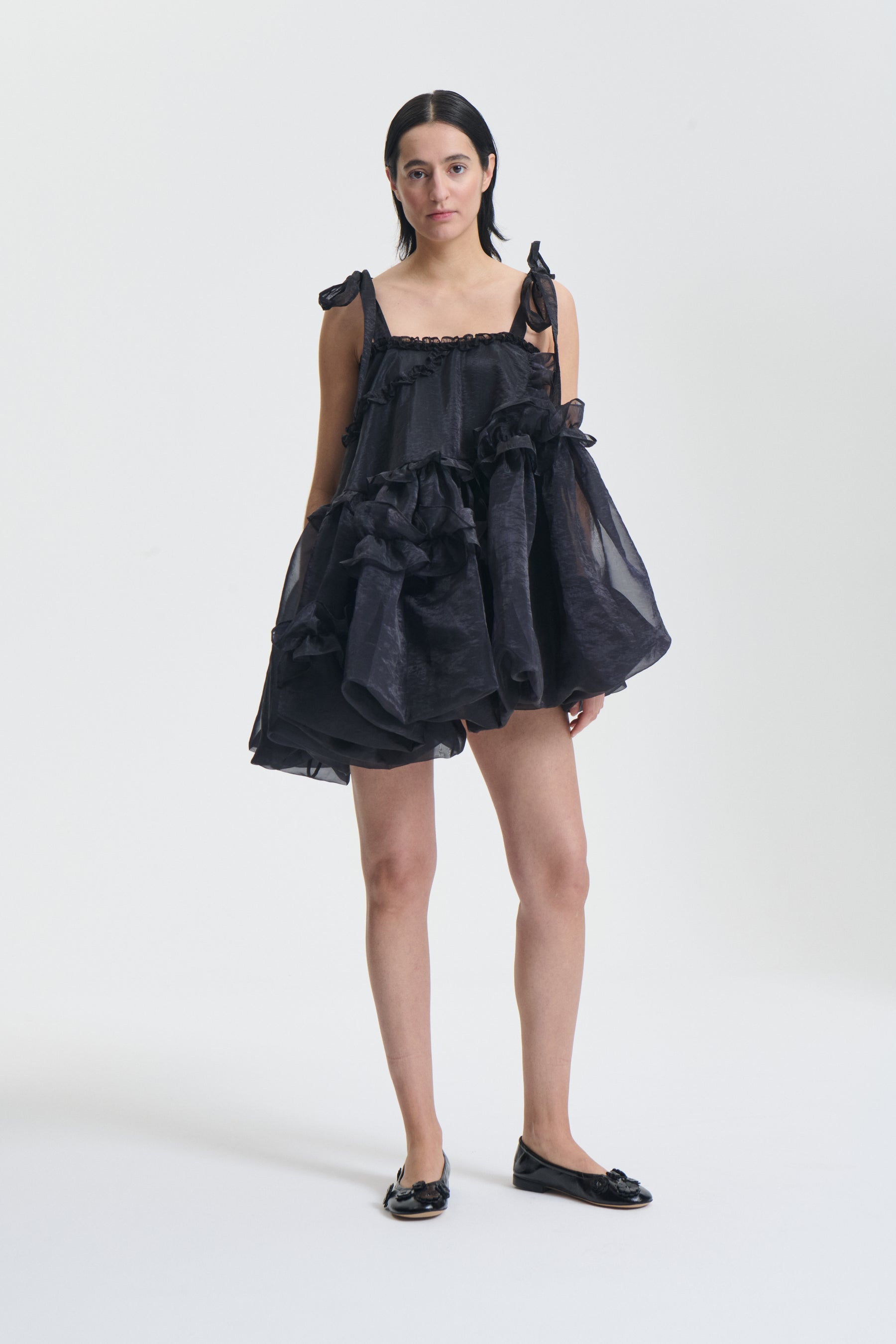 CRISTINA | DRESS LIQUID MYRTIA BLACK