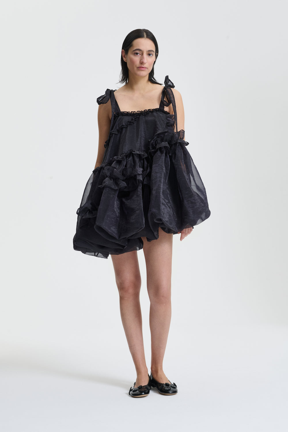 CRISTINA | DRESS LIQUID MYRTIA BLACK