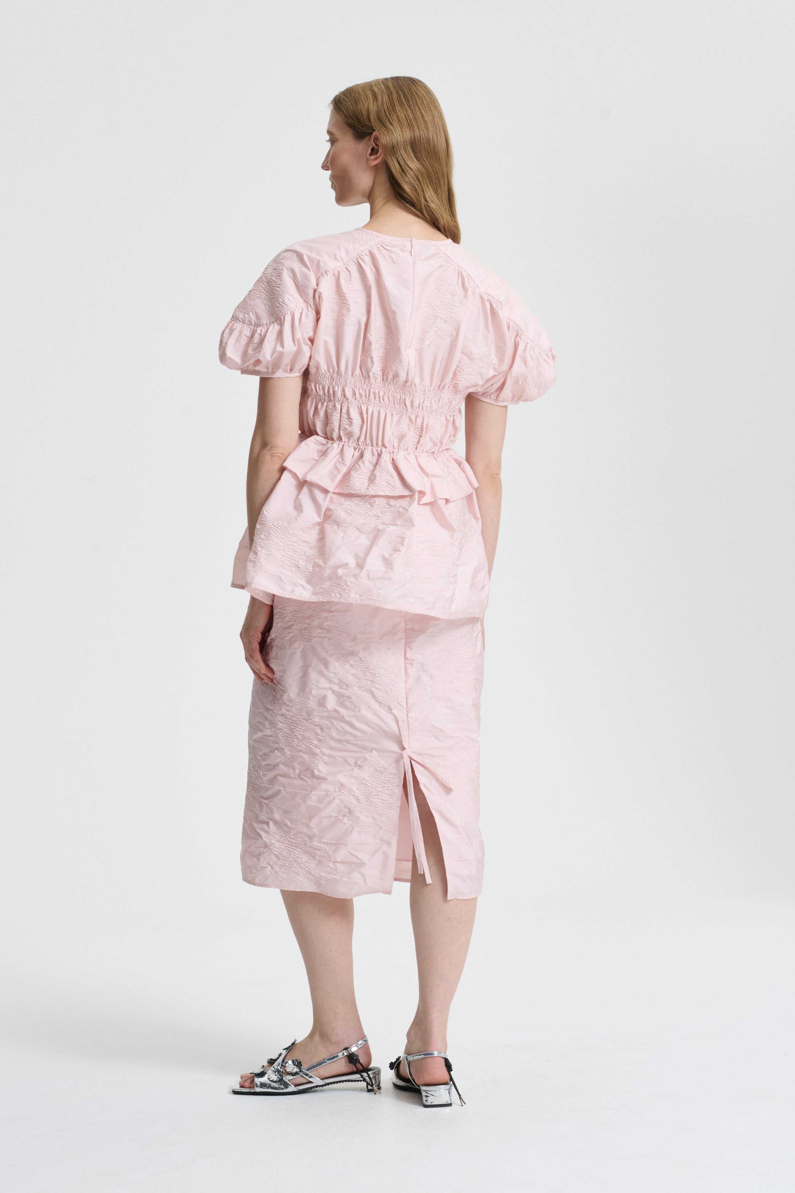 BROOKLYN | TOP BORUS JACQUARD BLUSH PINK – Cecilie Bahnsen