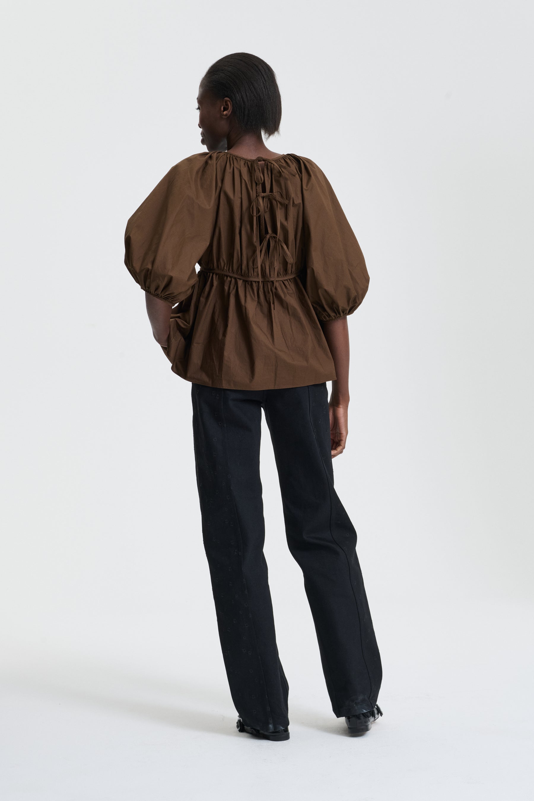 AMO | TOP COTTON BROWN