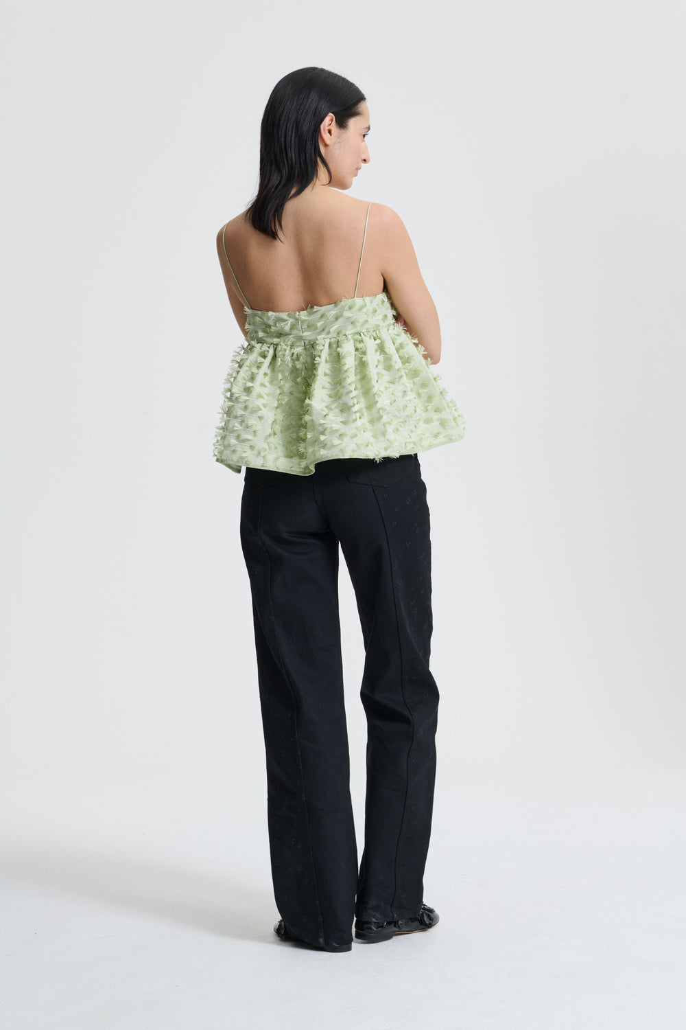 BABETTE | TOP FIAMMA FIL-COUPÉ PASTEL GREEN