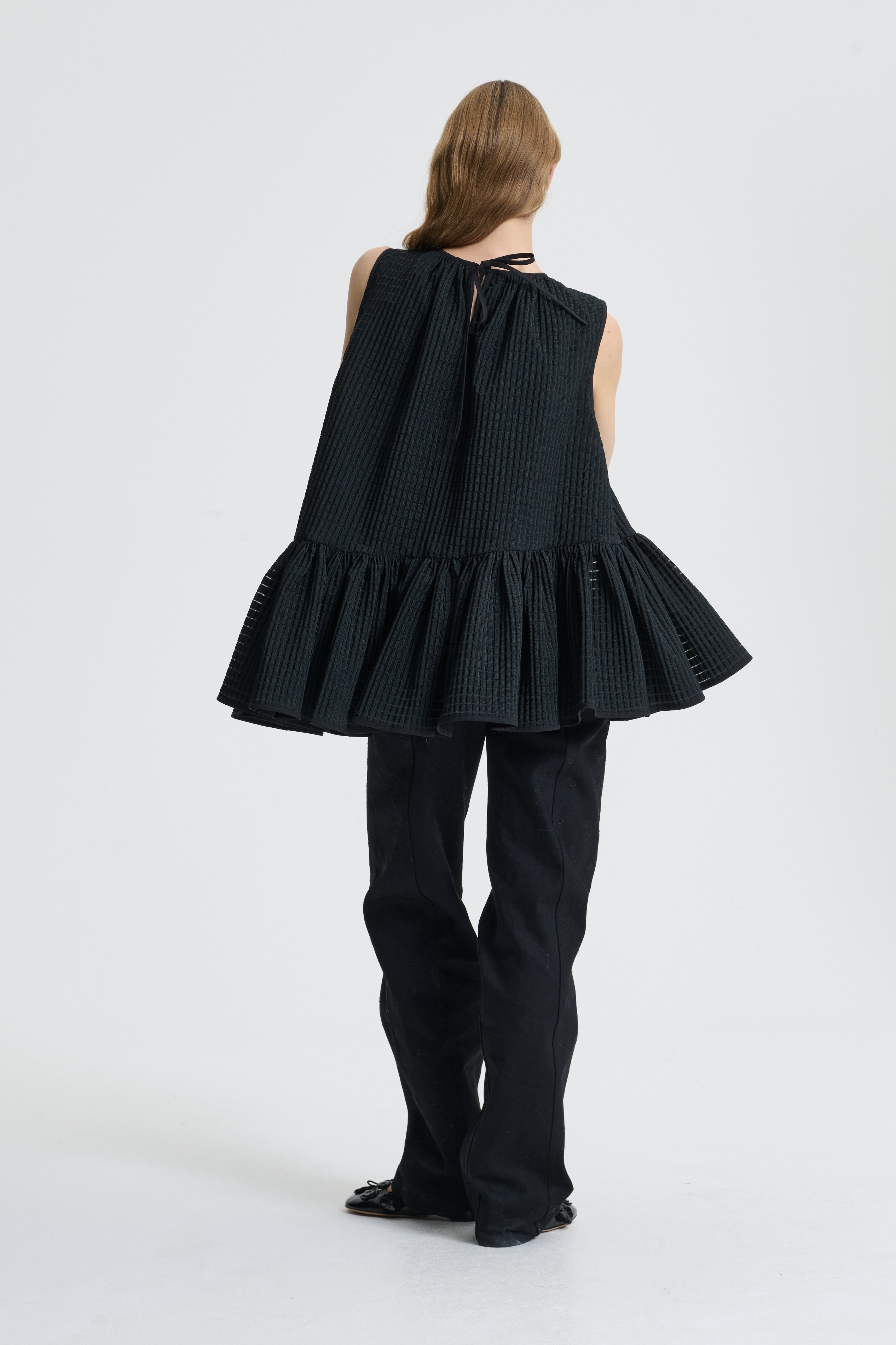 BETTINA | TOP MIKU JACQUARD BLACK – Cecilie Bahnsen