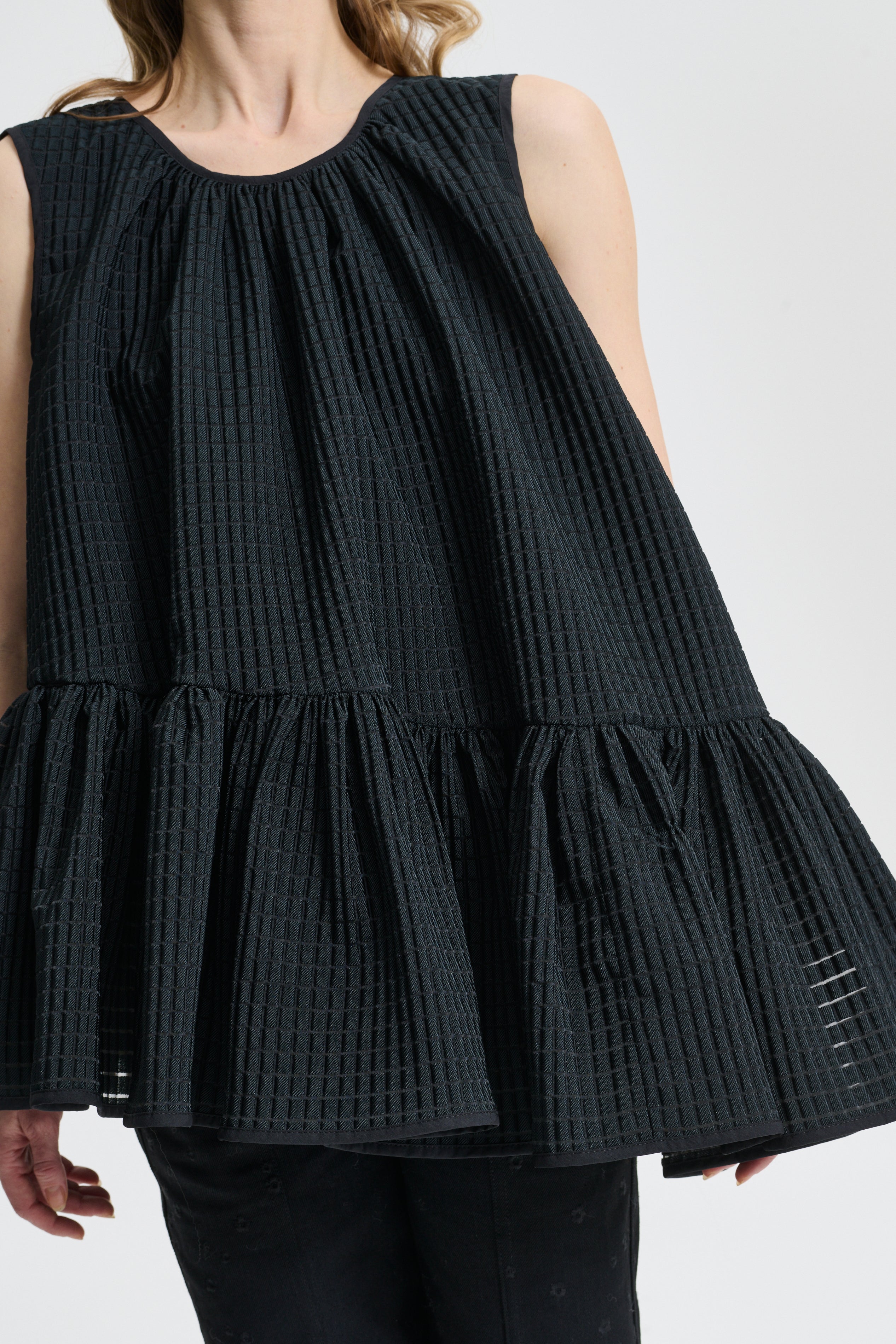 BETTINA | TOP MIKU JACQUARD BLACK – Cecilie Bahnsen
