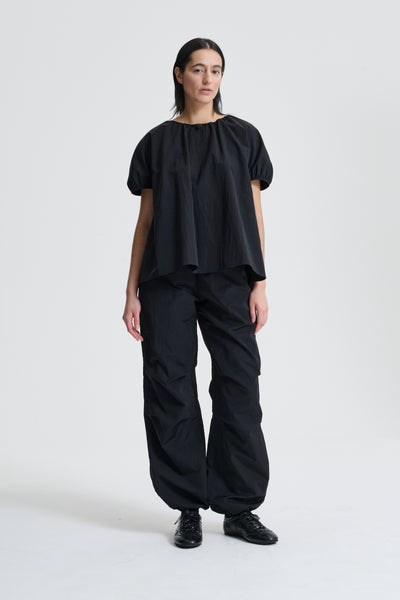 BELLA | TOP RECYCLED TAFFETA BLACK – Cecilie Bahnsen