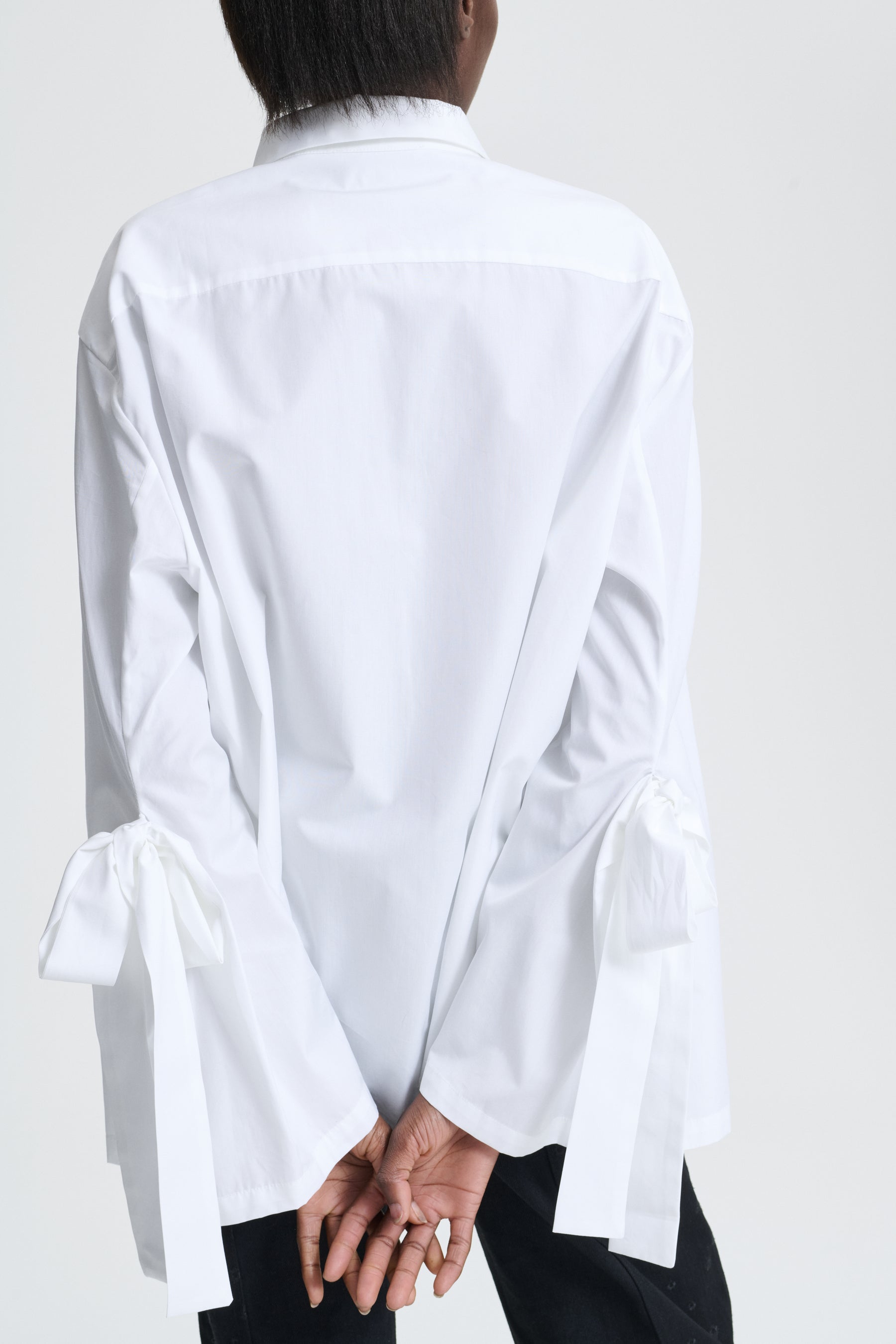 【INCHANT ME】Bridget Pintuck See-Through Long Shirt OP Oversize Pintuck Shirt Light Blue