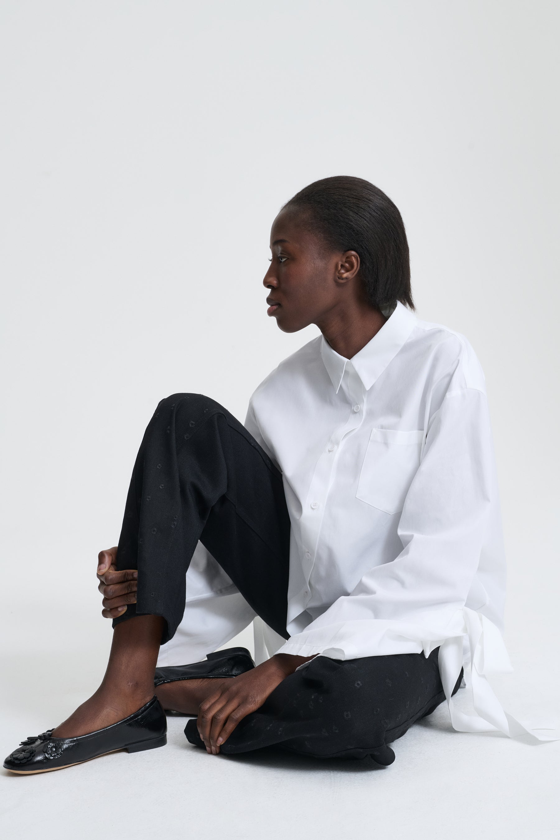 Tシャツ・カットソー CECILIE BAHNSEN White poplin oversize Bridget shirt BRIDGET | SHIRT COTTON WHITE
