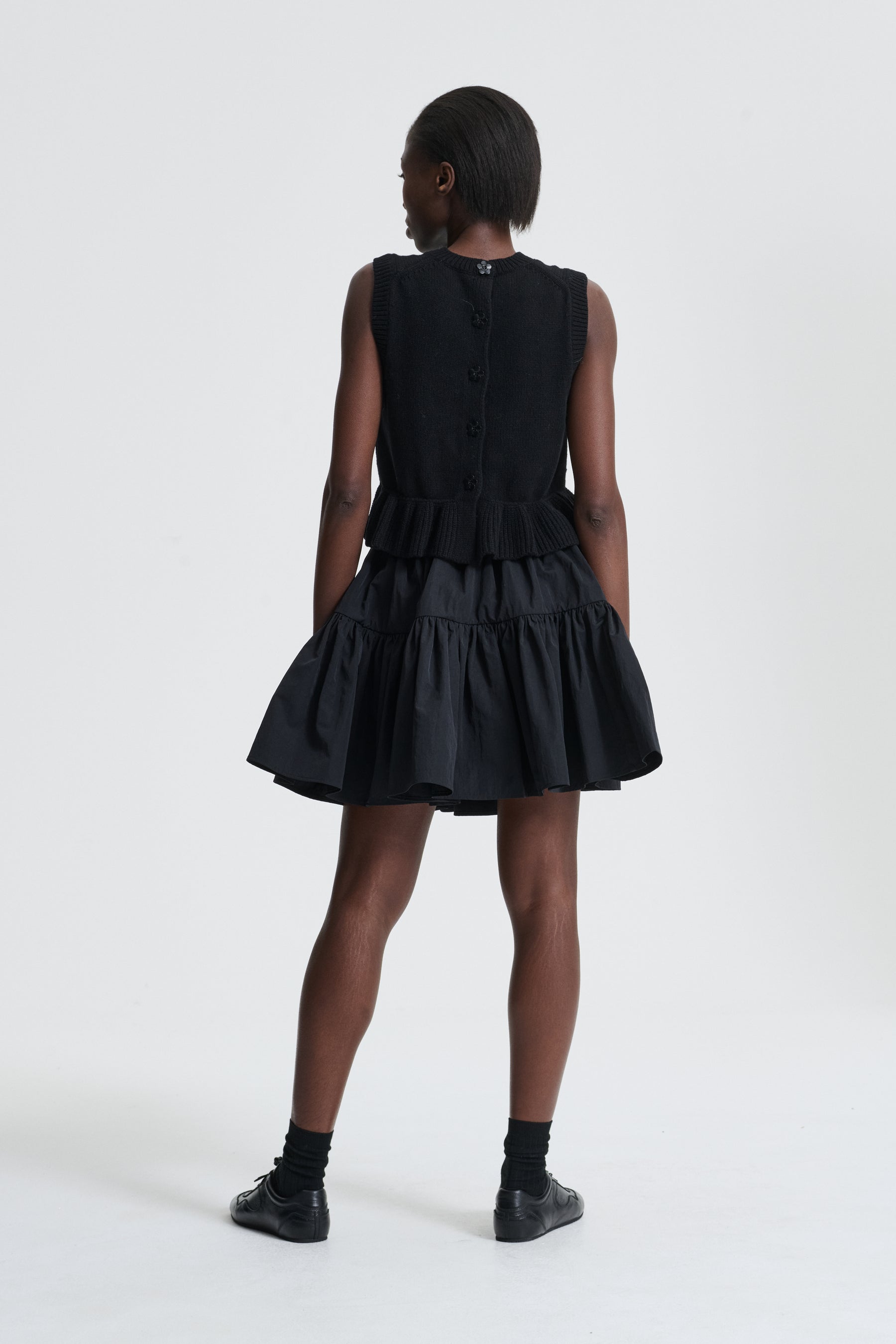 【Cecilie Bahnsen】BLAIR SKIRT BLAIR | SKIRT RECYCLED TAFFETA BLACK