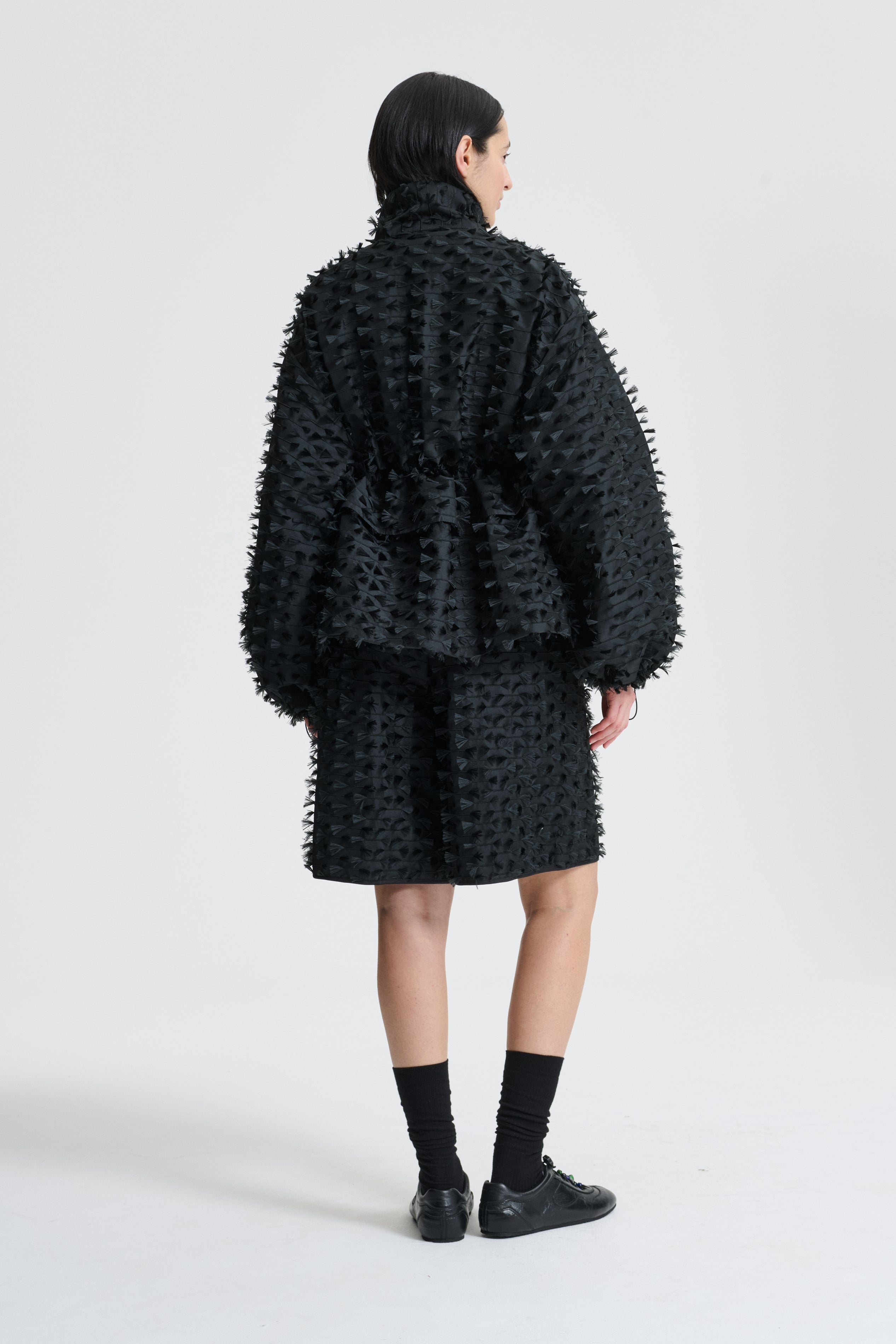 BRUNO | SHORTS FIAMMA FIL-COUPÉ BLACK – Cecilie Bahnsen