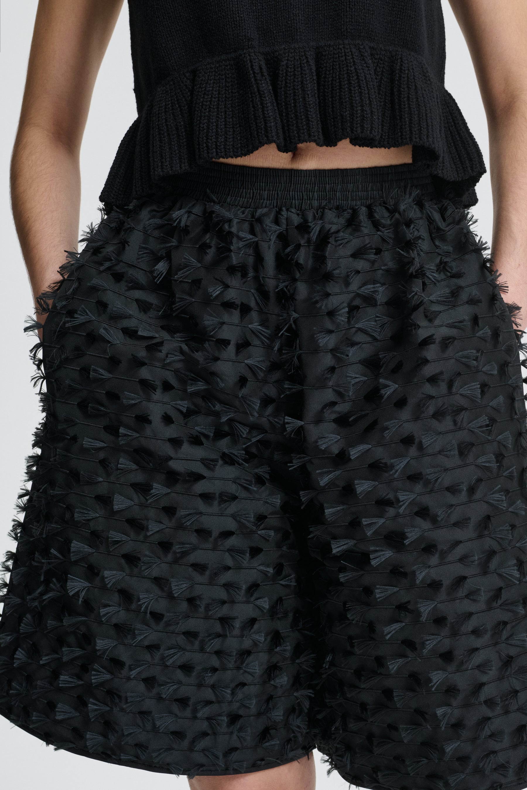 BRUNO | SHORTS FIAMMA FIL-COUPÉ BLACK