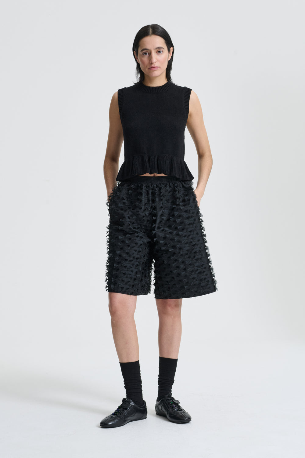 BRUNO | SHORTS FIAMMA FIL-COUPÉ BLACK