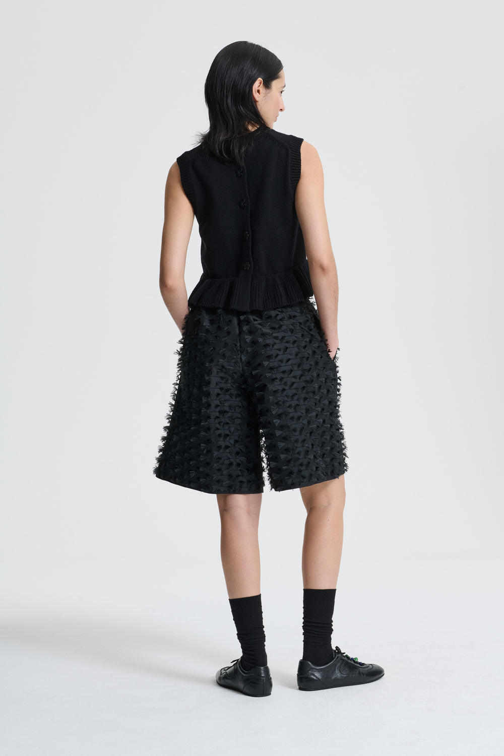 BRUNO | SHORTS FIAMMA FIL-COUPÉ BLACK