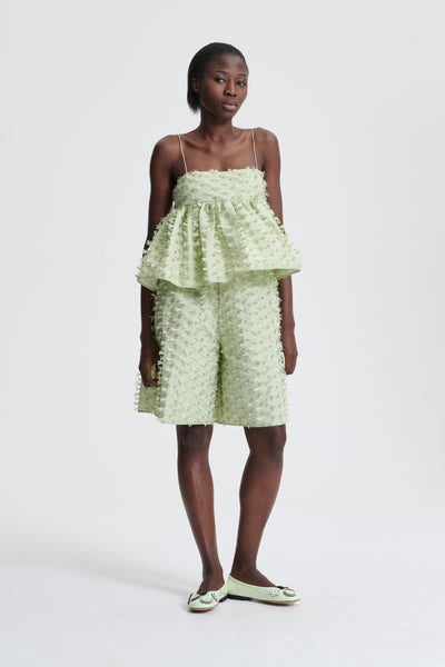 BRUNO | SHORTS FIAMMA FIL-COUPÉ PASTEL GREEN – Cecilie Bahnsen