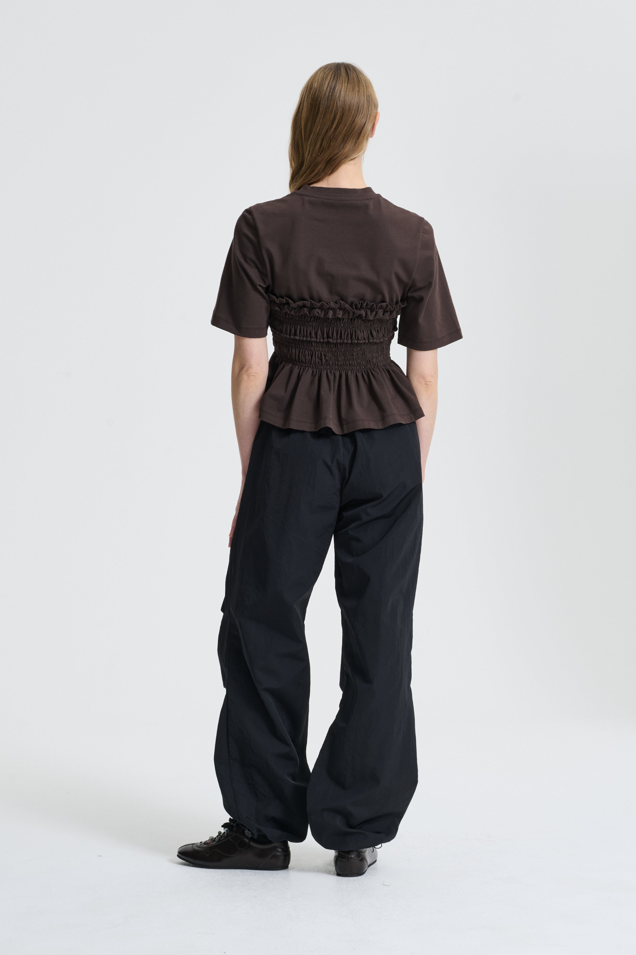 VILDE | T-SHIRT JERSEY BROWN – Cecilie Bahnsen