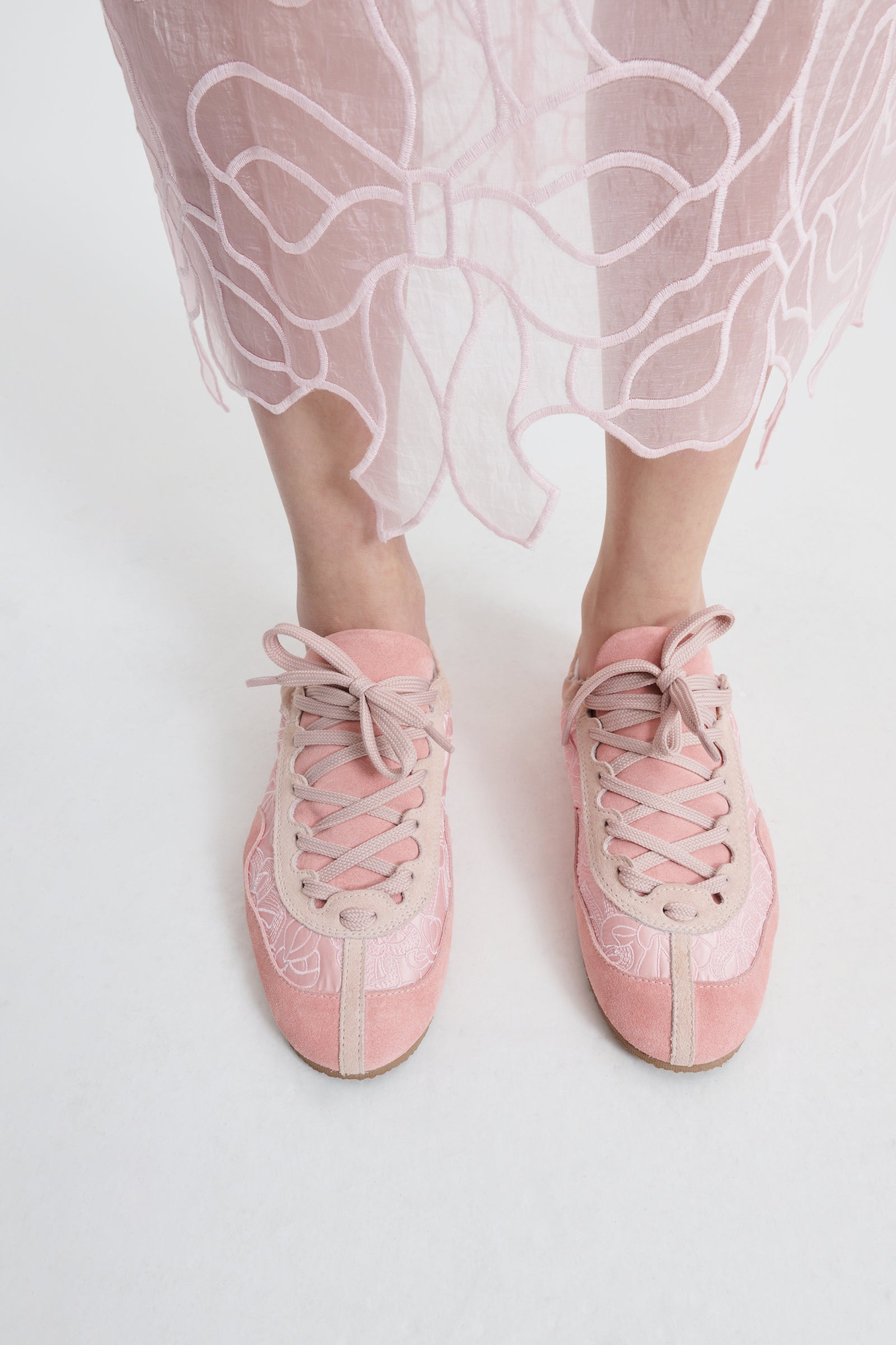 CBBLAISE | SOFT SNEAKERS SUEDE I NYLON BLUSH PINK