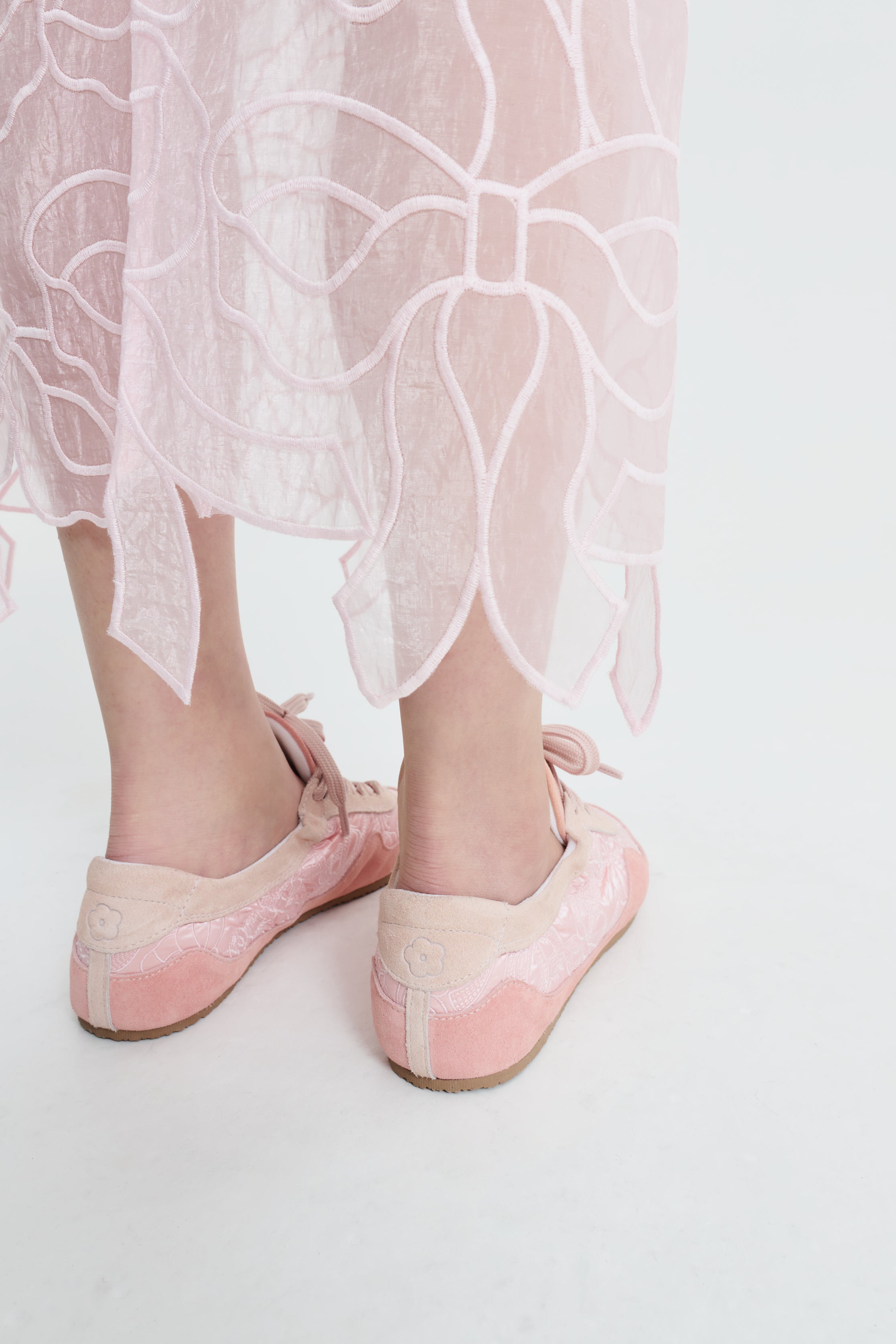CBBLAISE | SOFT SNEAKERS SUEDE I NYLON BLUSH PINK