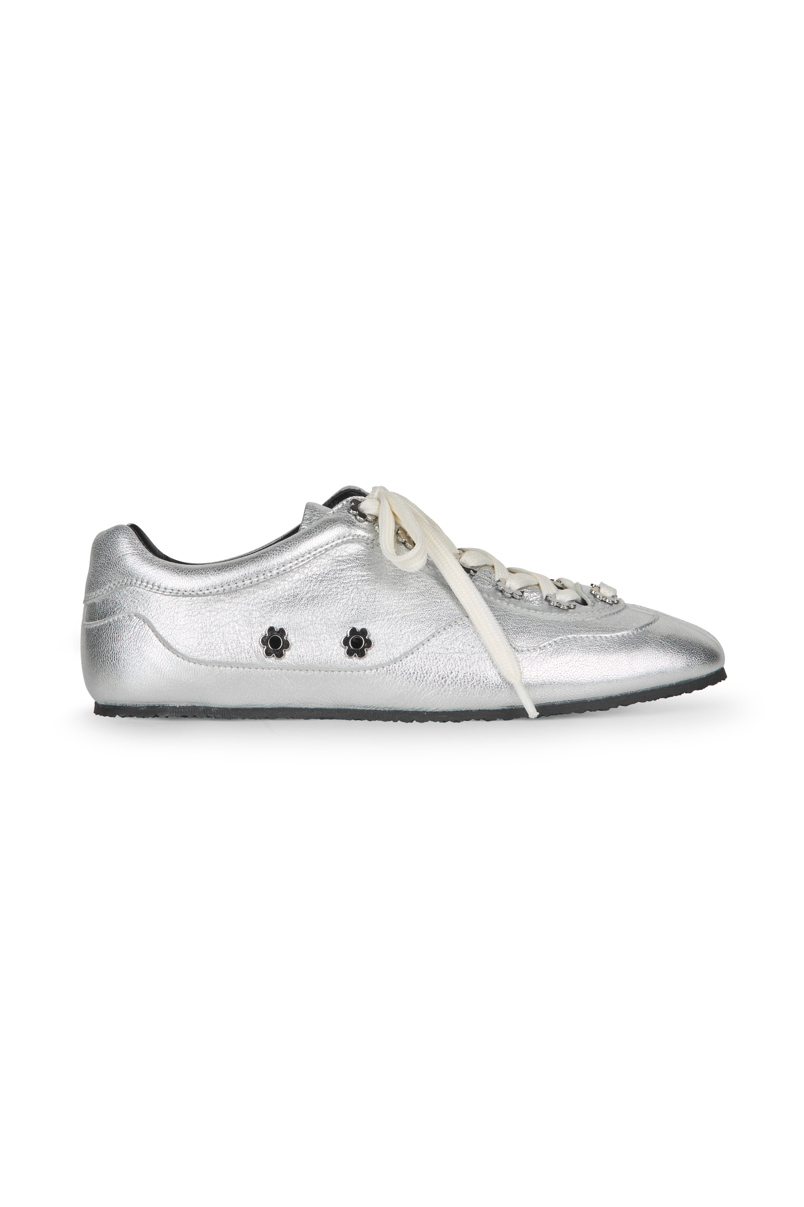 CBBLAISE | STUD SNEAKERS LEATHER SILVER