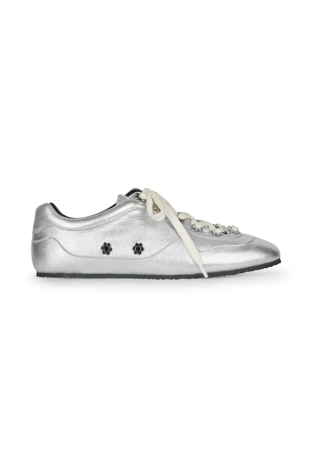 CBBLAISE | STUD SNEAKERS LEATHER SILVER