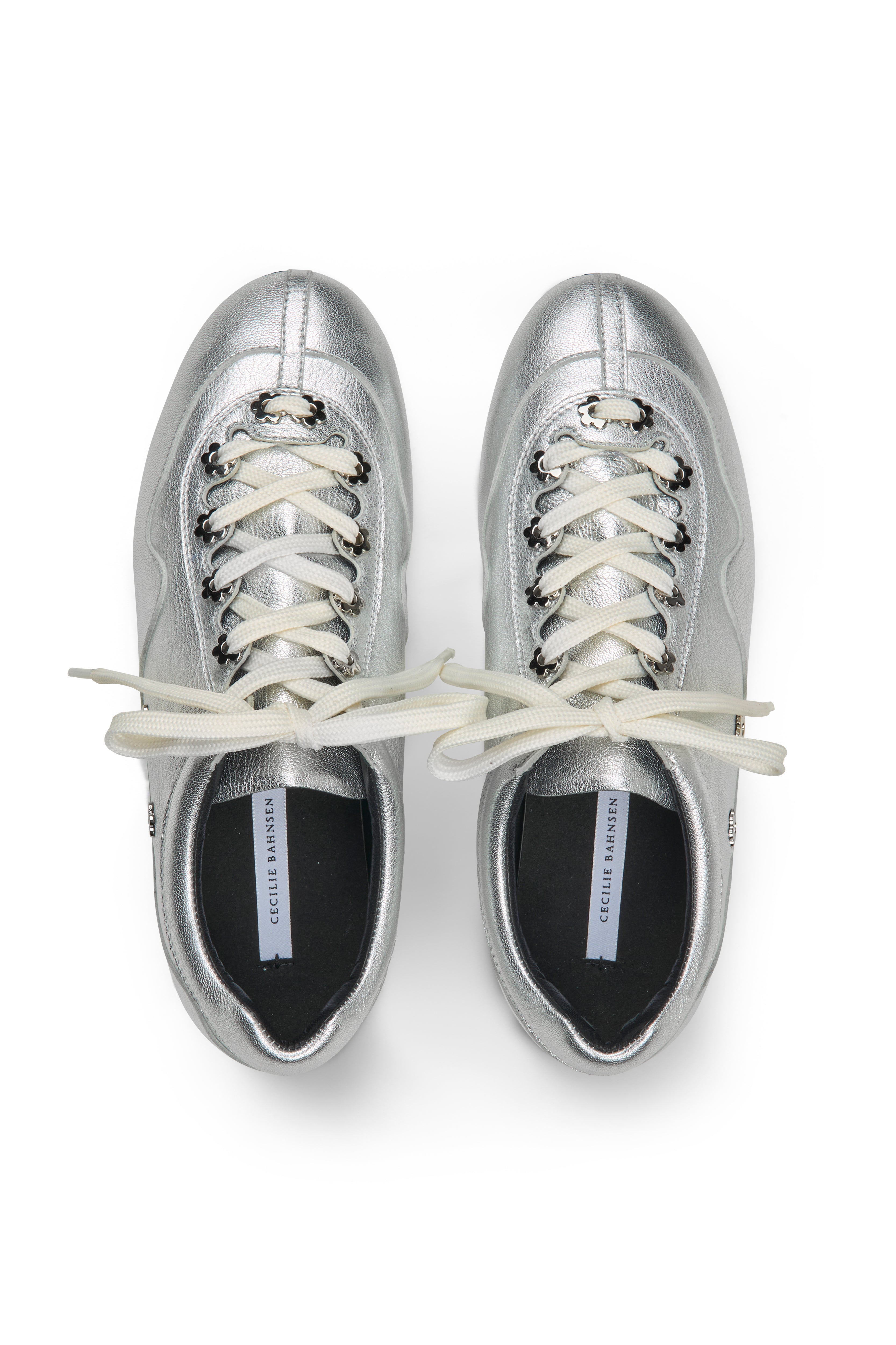 CBBLAISE | STUD SNEAKERS LEATHER SILVER