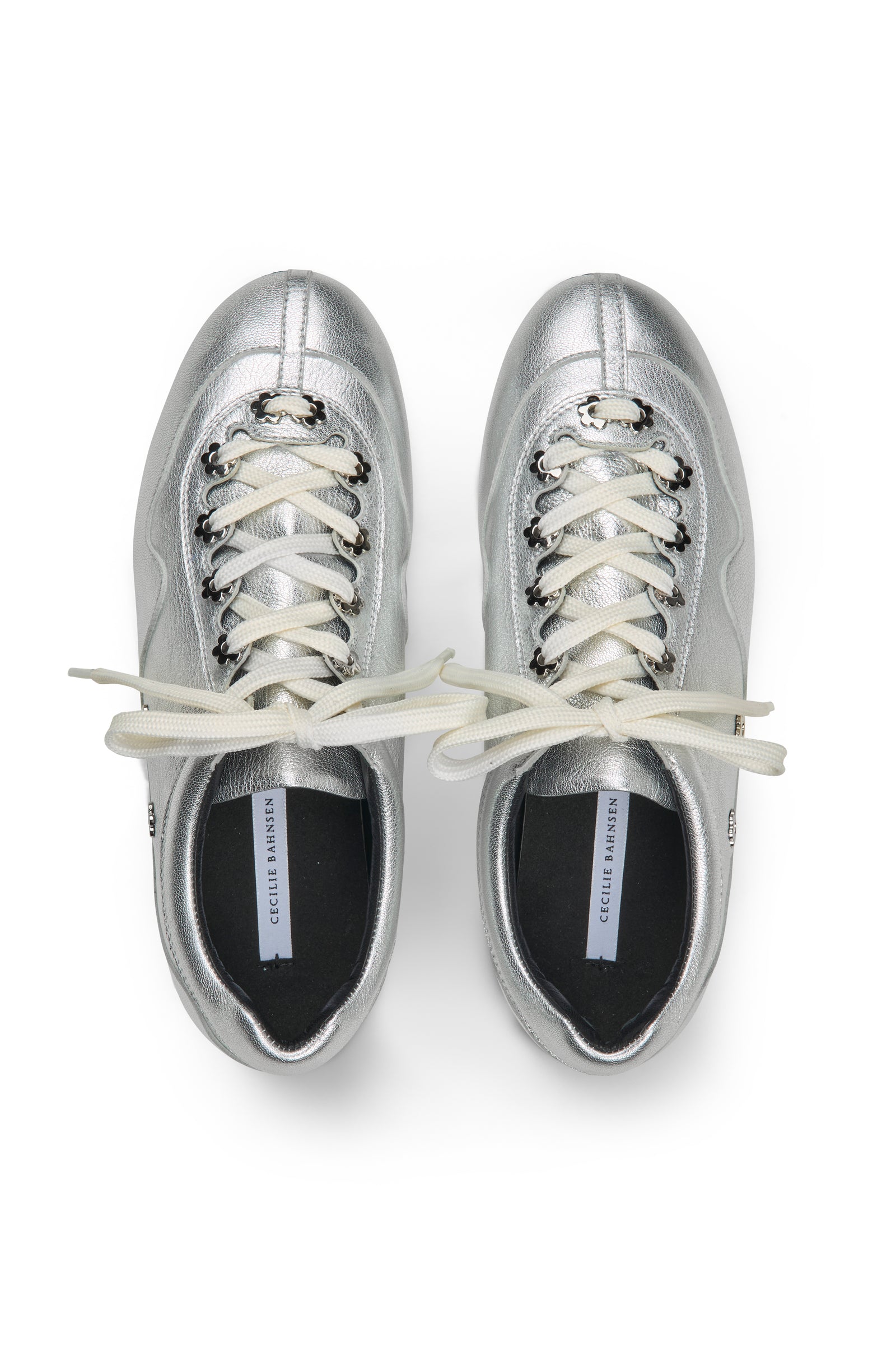CBBLAISE | STUD SNEAKERS LEATHER SILVER