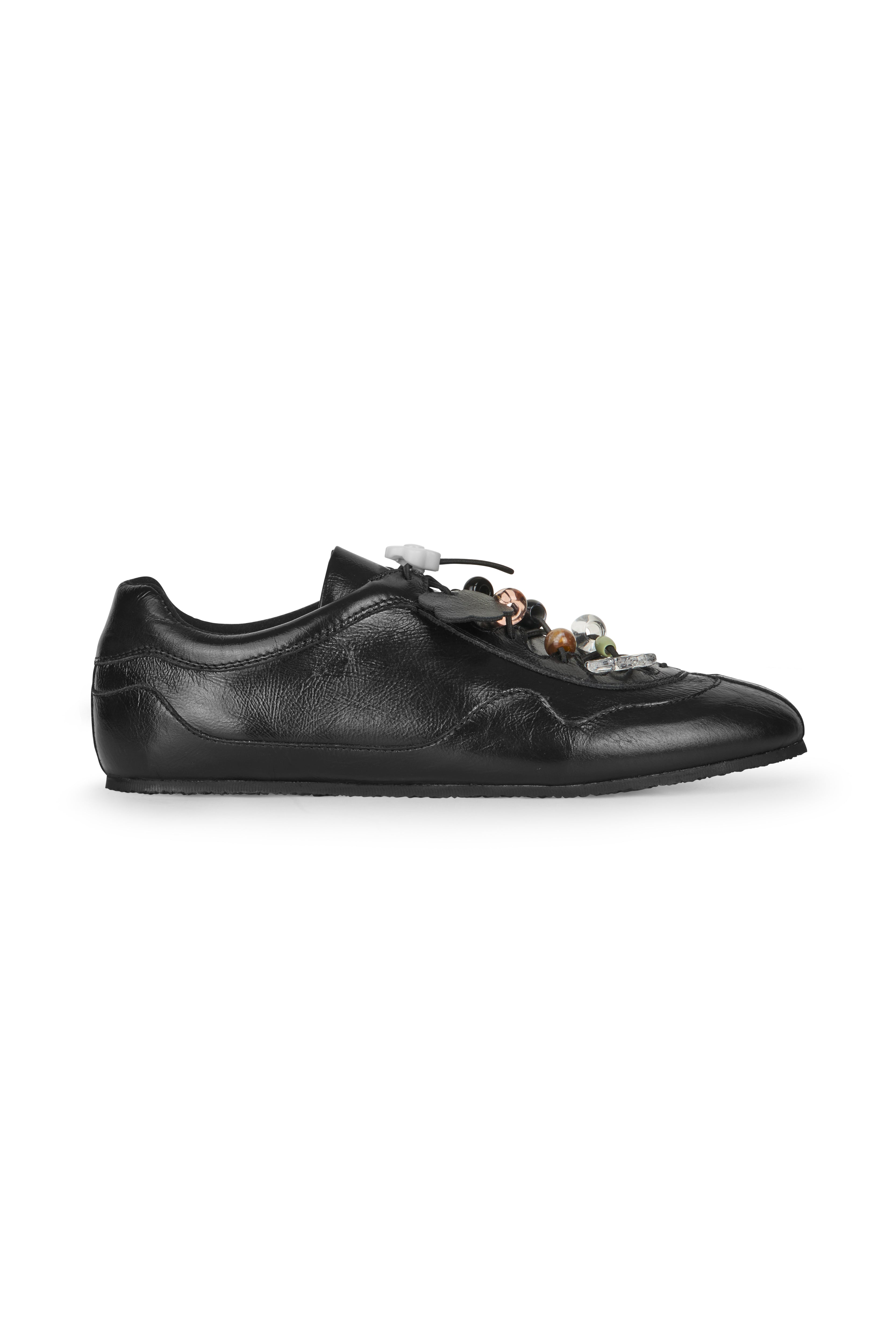 CBBLAISE | SNEAKERS TEXTURED LEATHER BLACK