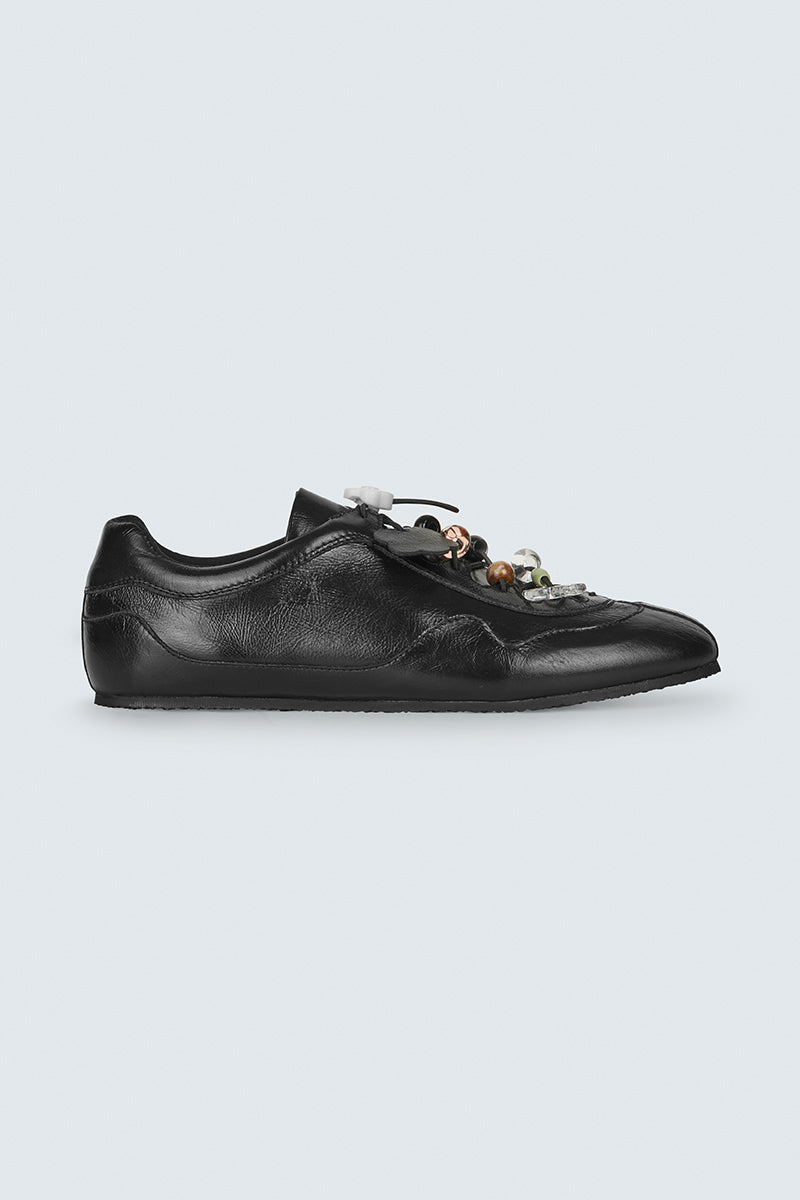 CBBLAISE | SNEAKERS TEXTURED LEATHER BLACK