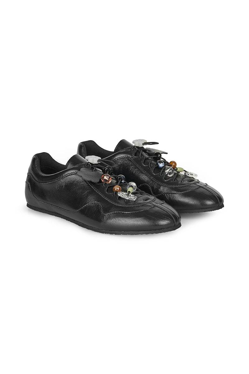 CBBLAISE | SNEAKERS TEXTURED LEATHER BLACK