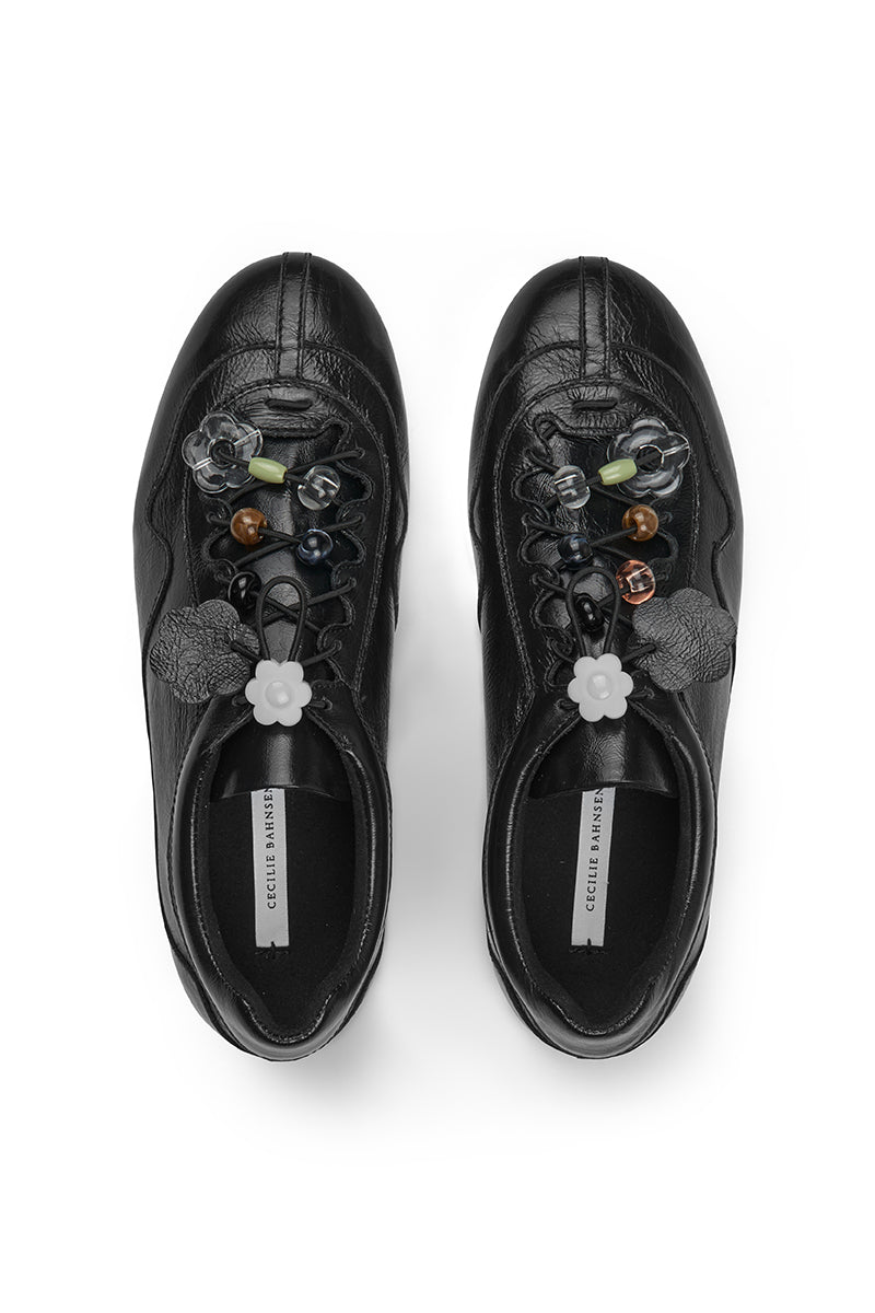 CBBLAISE | SNEAKERS TEXTURED LEATHER BLACK
