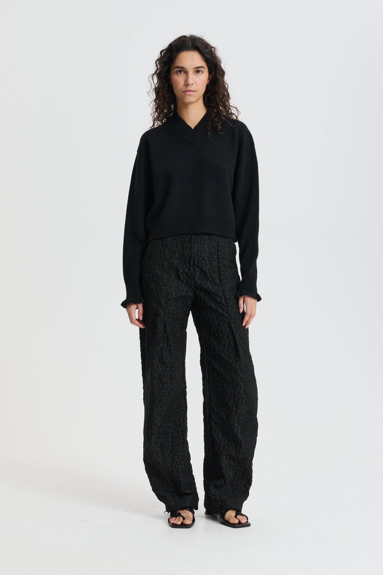 CBDRUSILLA | JUMPER MERINO WOOL BLACK