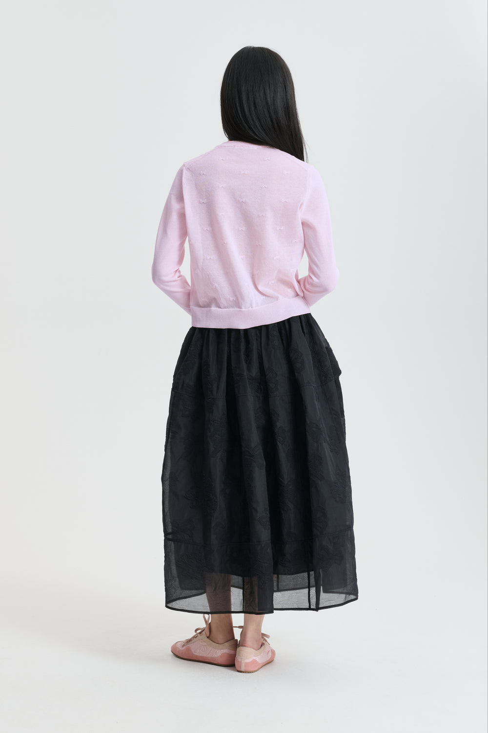CBFLOH | CARDIGAN PRETTY BOW KNIT PRETTY PINK