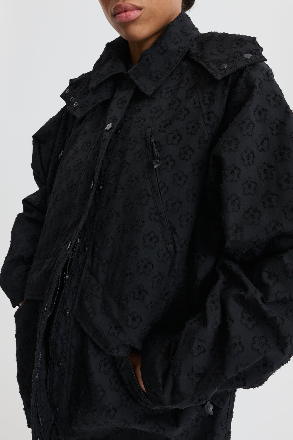 CBFINN | JACKET WINDFLOWER TECH BLACK
