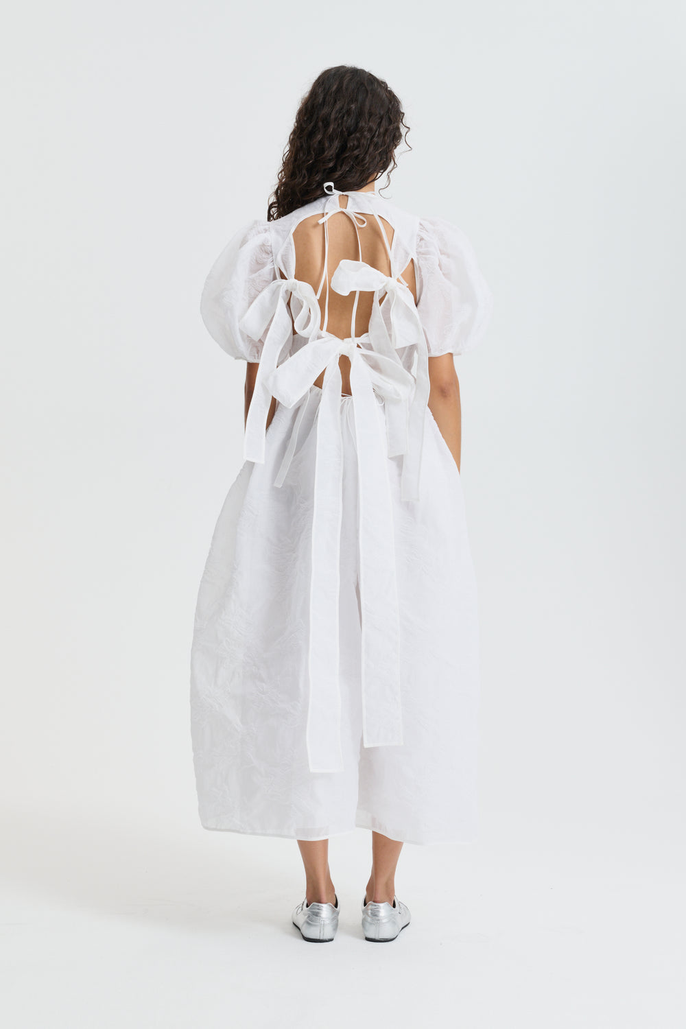 CBULANI | DRESS PAPILLON MATELASSÉ WHITE
