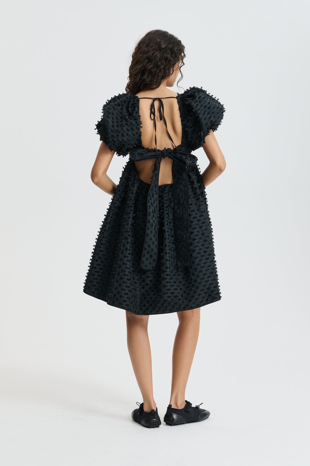 CBTILDE | DRESS FIAMMA FIL-COUPÉ BLACK