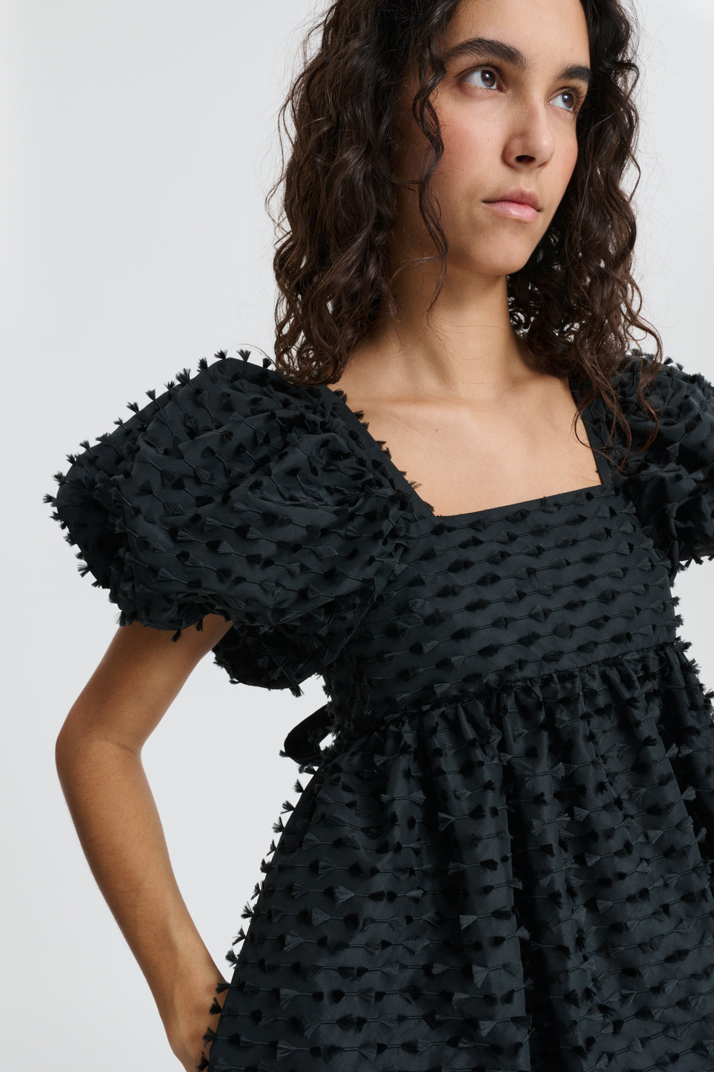 CBTILDE | DRESS FIAMMA FIL-COUPÉ BLACK