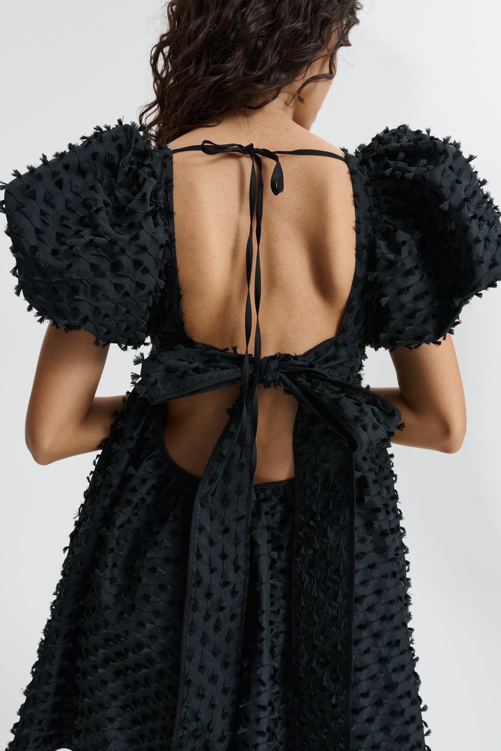 CBTILDE | DRESS FIAMMA FIL-COUPÉ BLACK