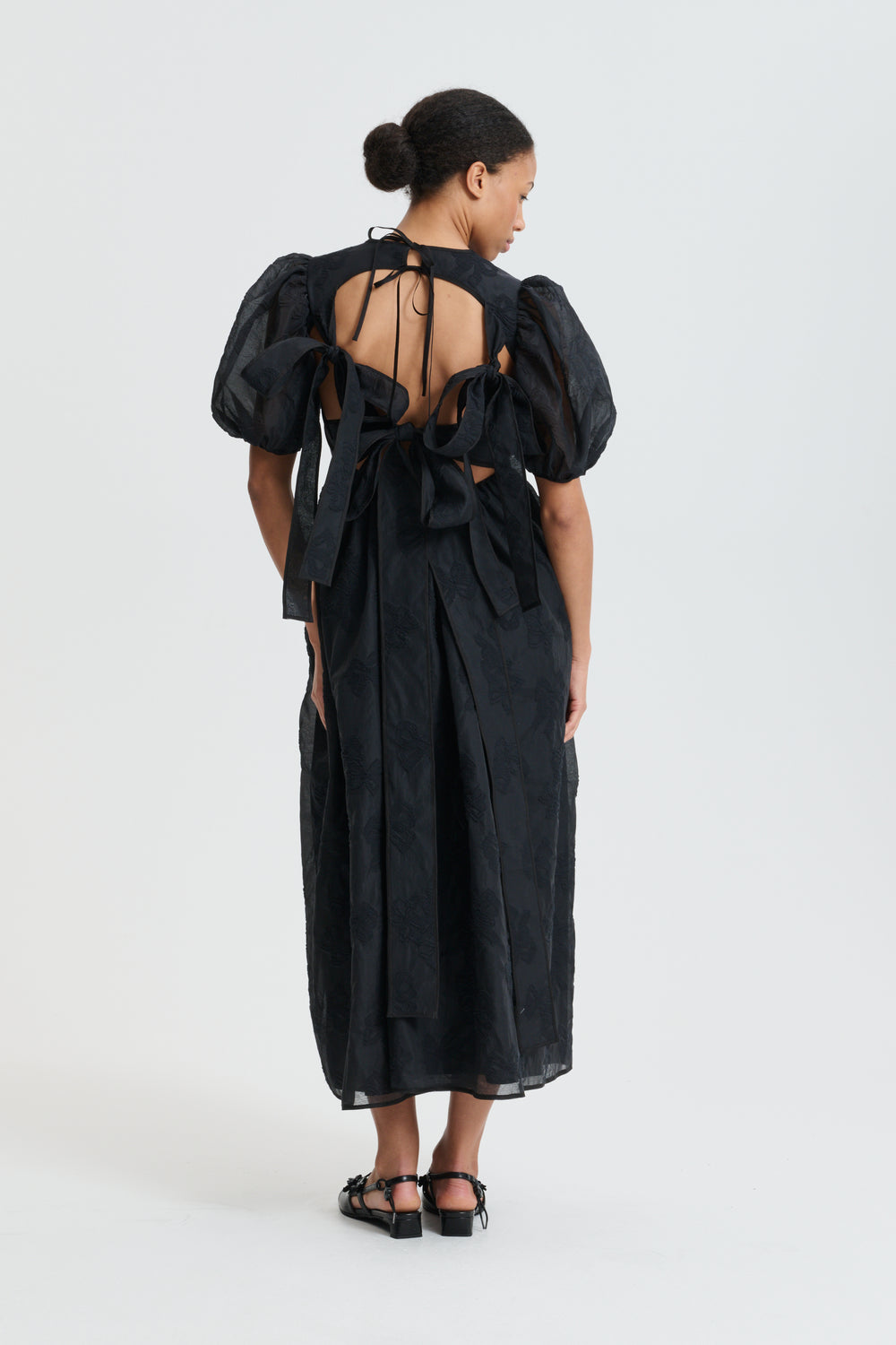 CBULANI | DRESS PAPILLON MATELASSÉ BLACK