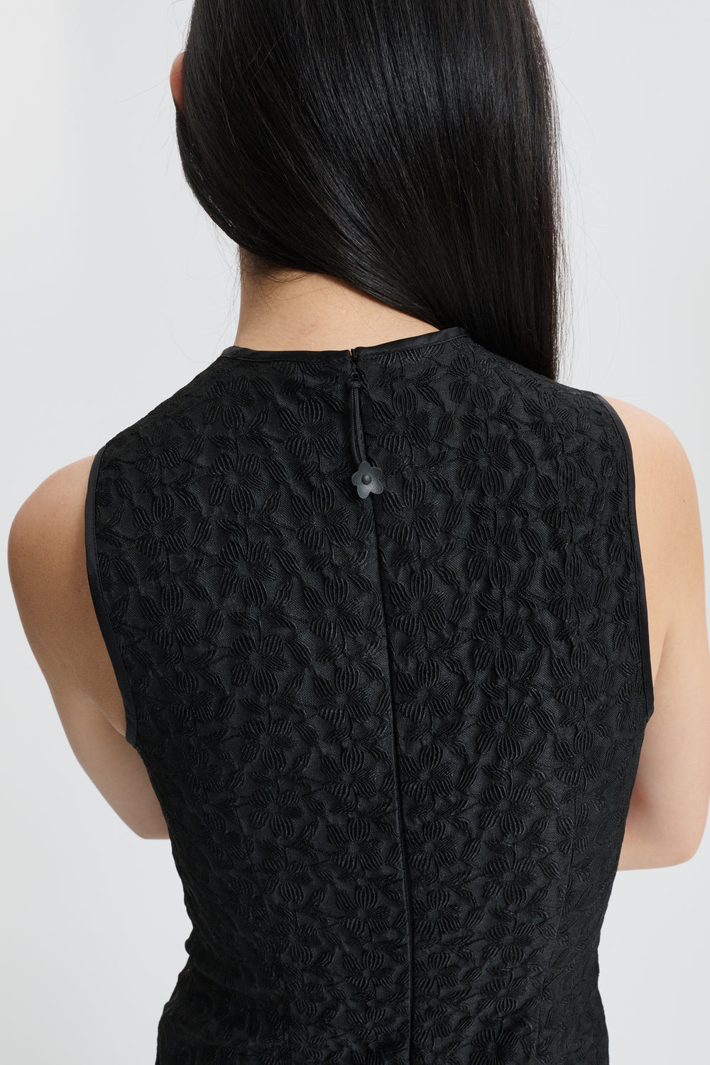 CBDEVIN | DRESS BEGONIA JACQUARD BLACK