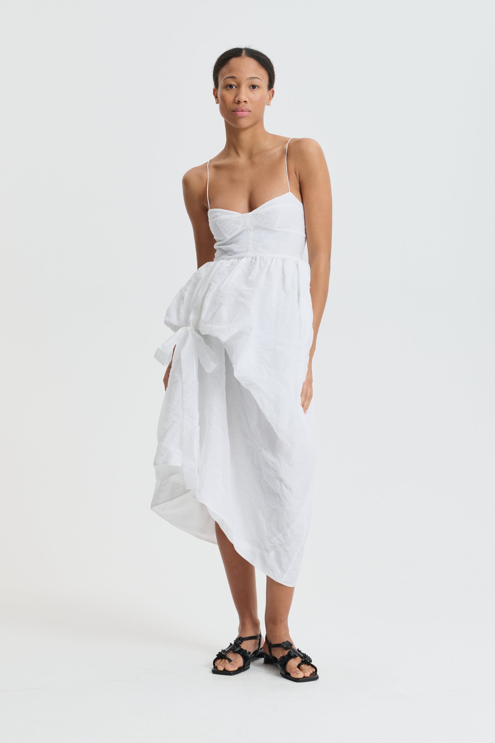 CBFEO | DRESS PAPILLON MATELASSÉ WHITE