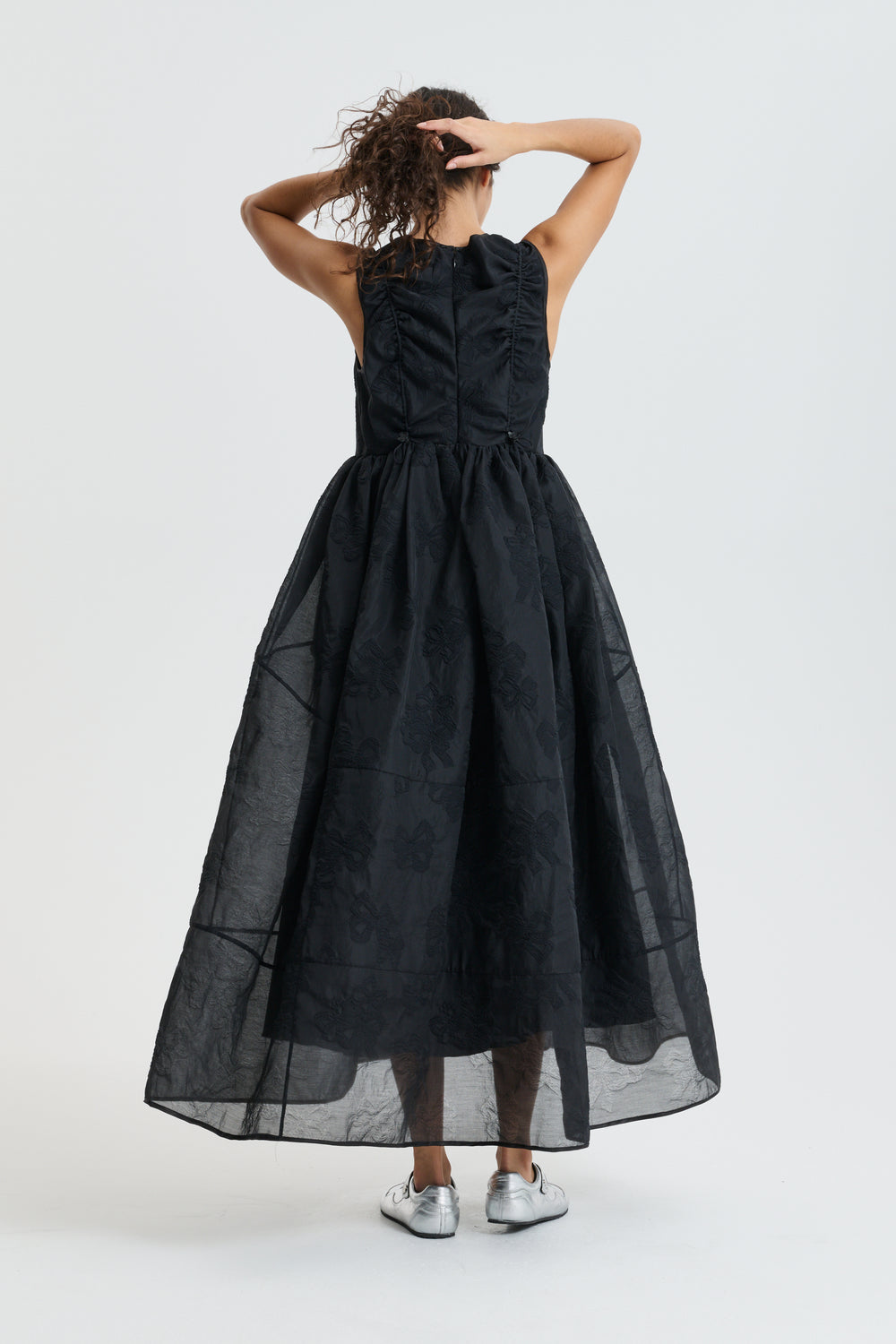 CBDUANA | DRESS PAPILLON MATELASSÉ BLACK