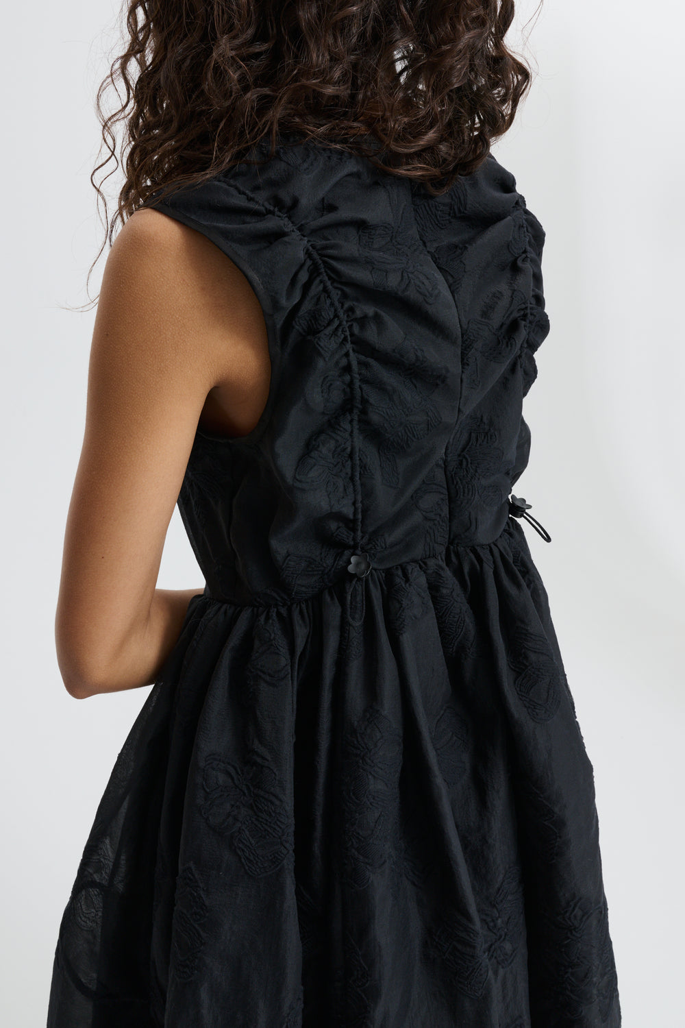CBDUANA | DRESS PAPILLON MATELASSÉ BLACK