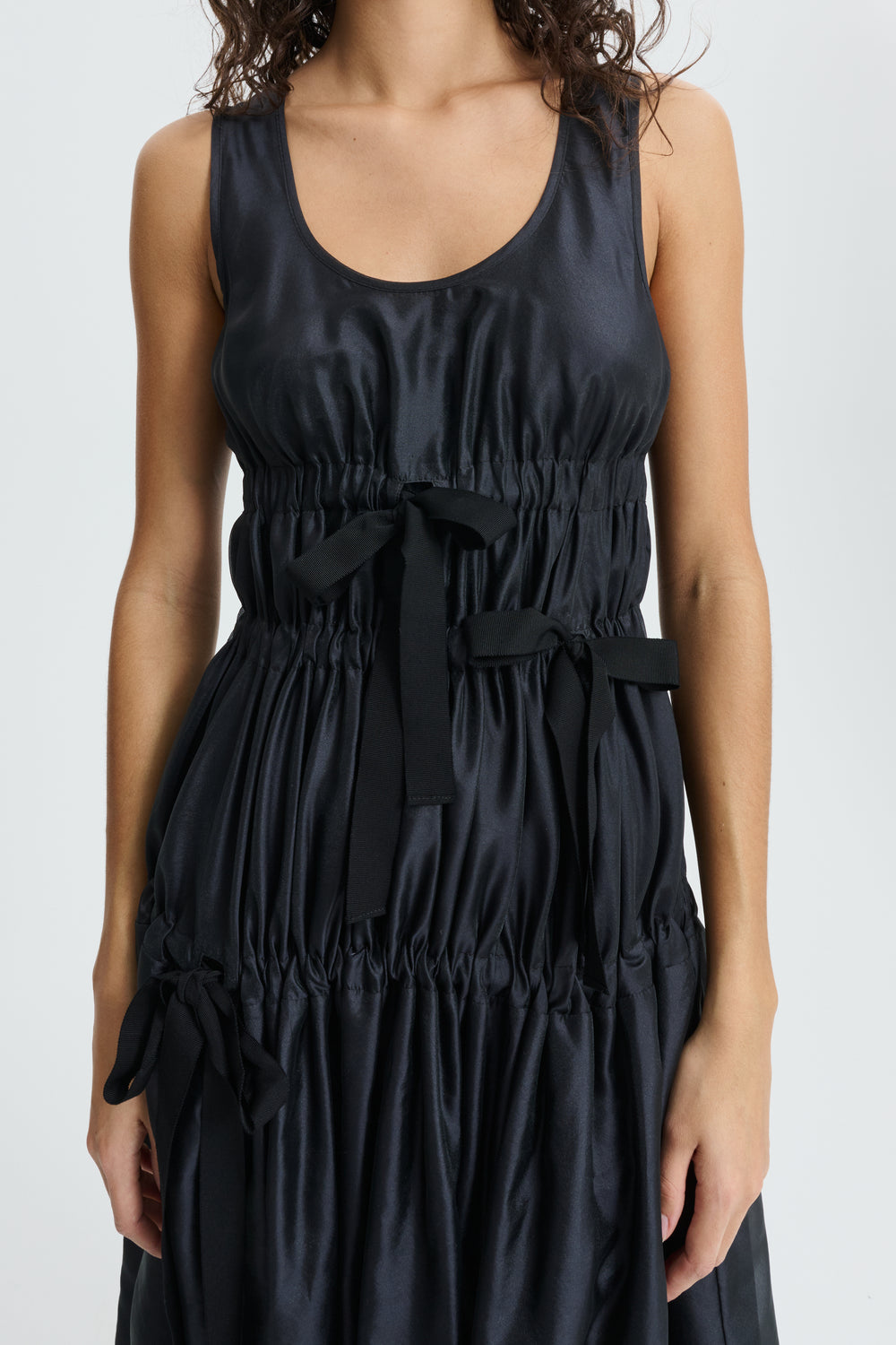 CBFARA | DRESS HYBRID ORGANZA BLACK