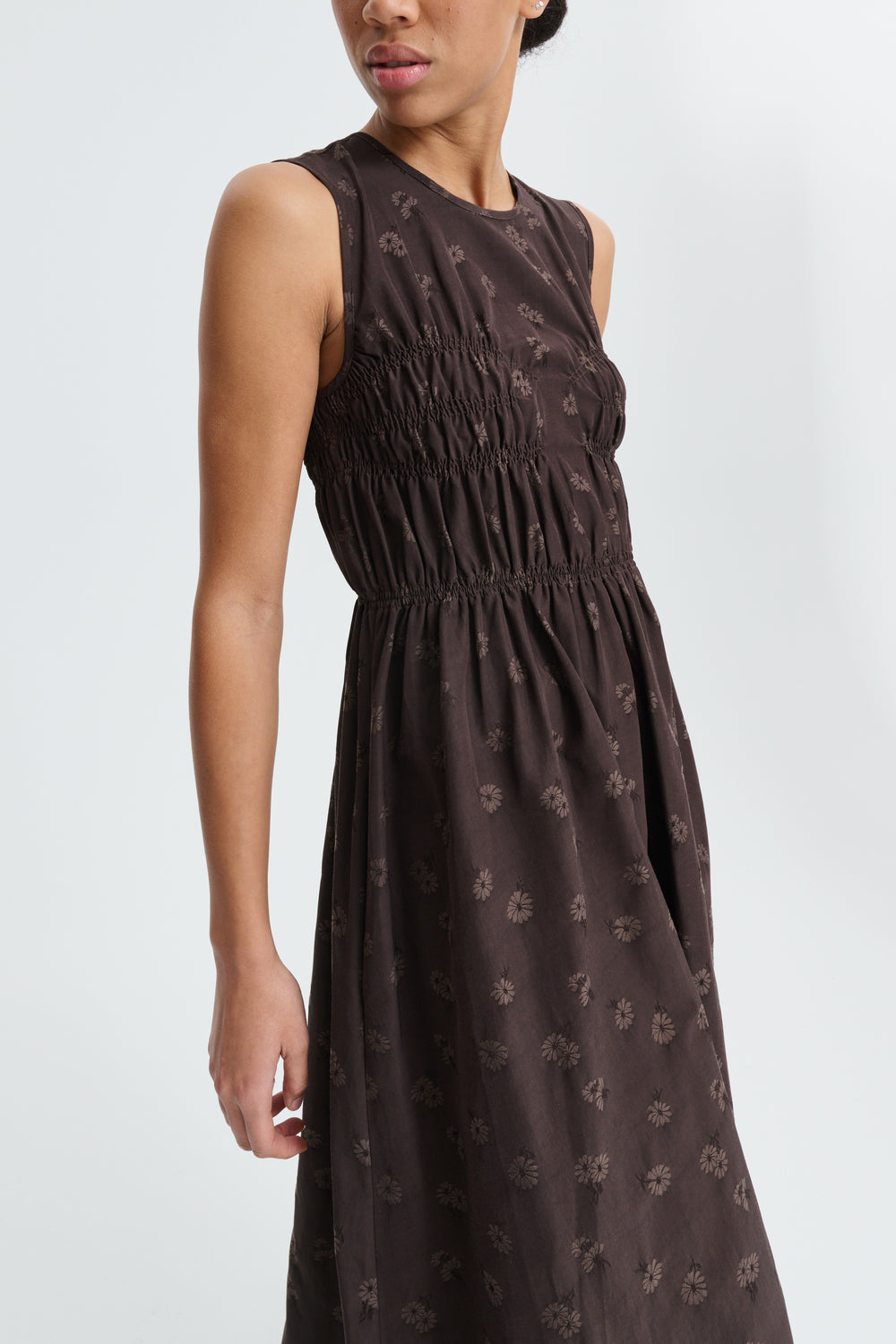 CBCHRISTY | DRESS DITSY BELLIS BROWN