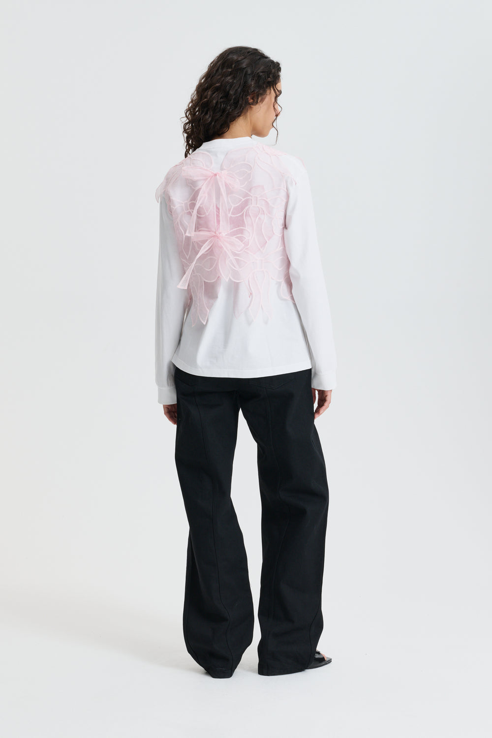 CBAYA | TOP BOW EMBROIDERY BLUSH PINK