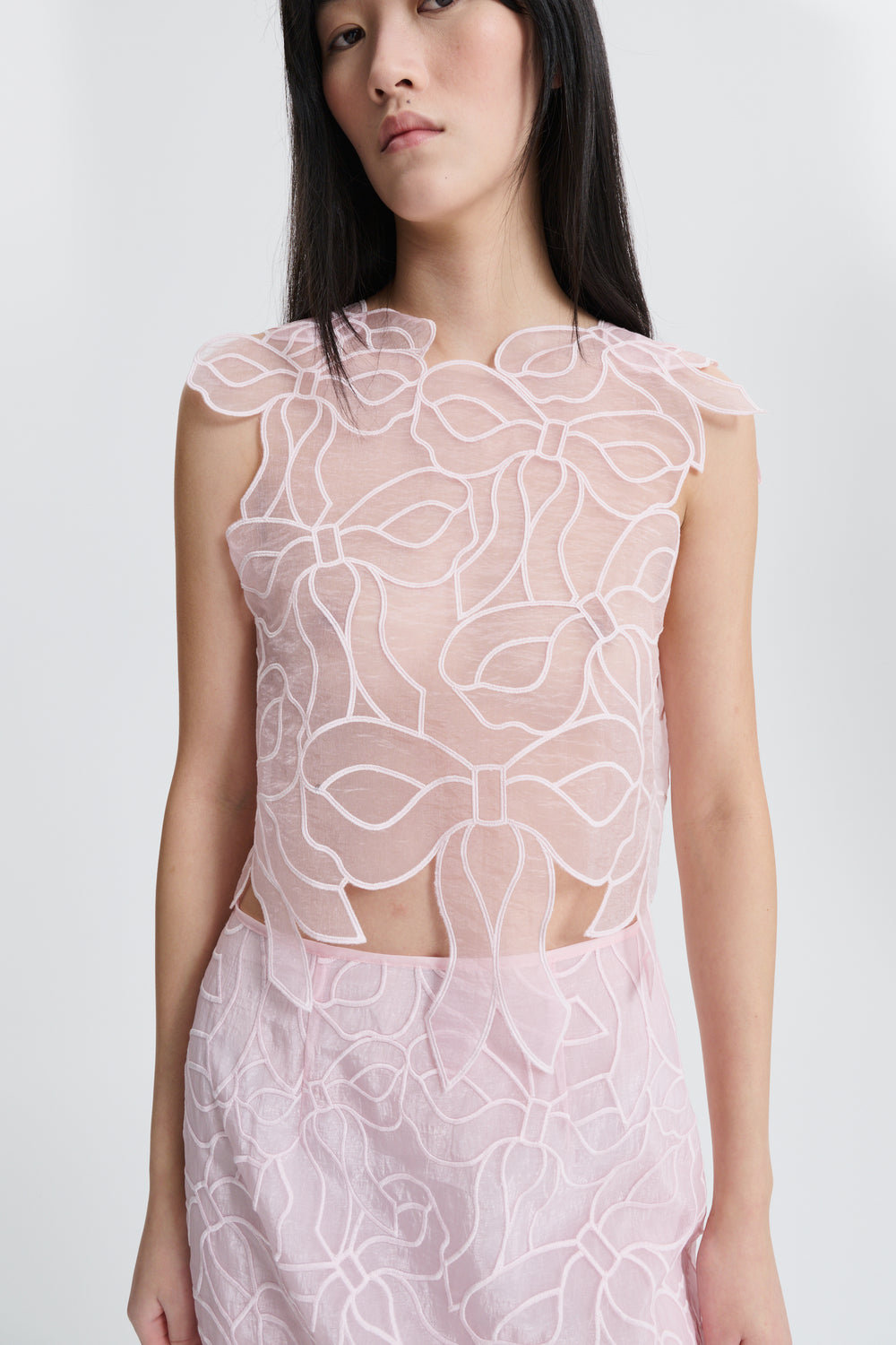 CBAYA | TOP BOW EMBROIDERY BLUSH PINK