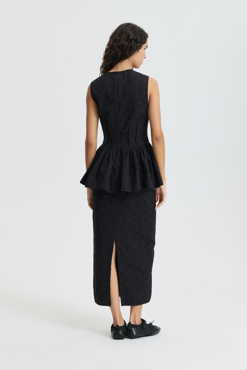 CBDAIMI | TOP EIRA MATELASSÉ BLACK