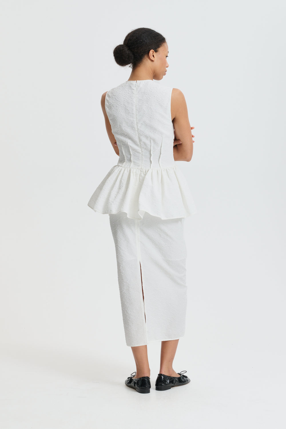 CBDAIMI | TOP EIRA MATELASSÉ WHITE