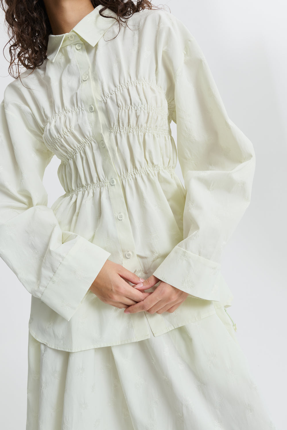 CBBRAXTON | SHIRT DITSY BELLIS PALE GREEN