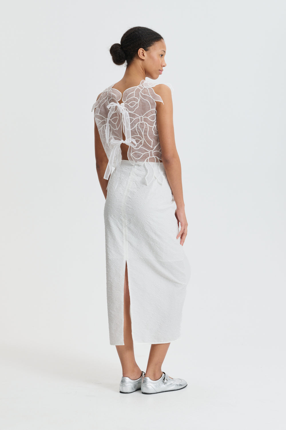 CBUKA | SKIRT EIRA MATELASSÉ WHITE