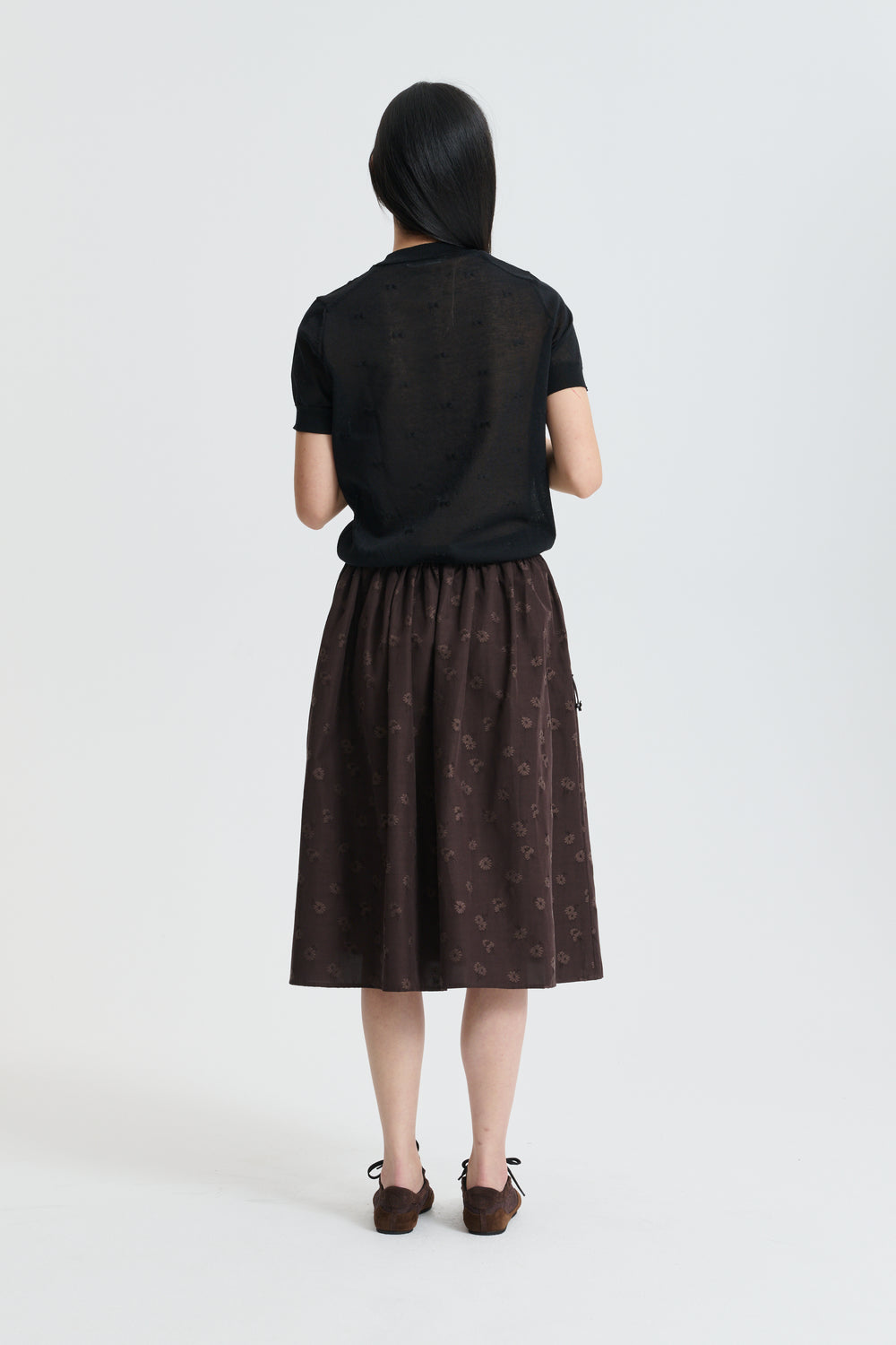 CBFIELLA | SKIRT DITSY BELLIS BROWN