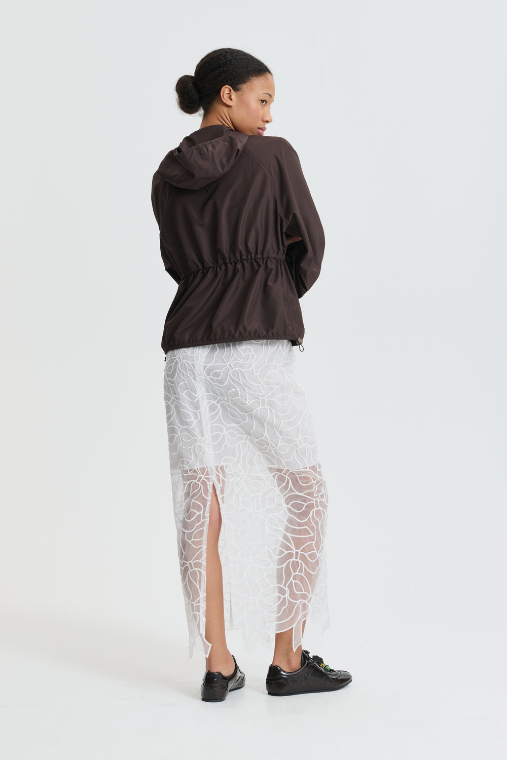 CBGUS | SKIRT BOW EMBROIDERY WHITE