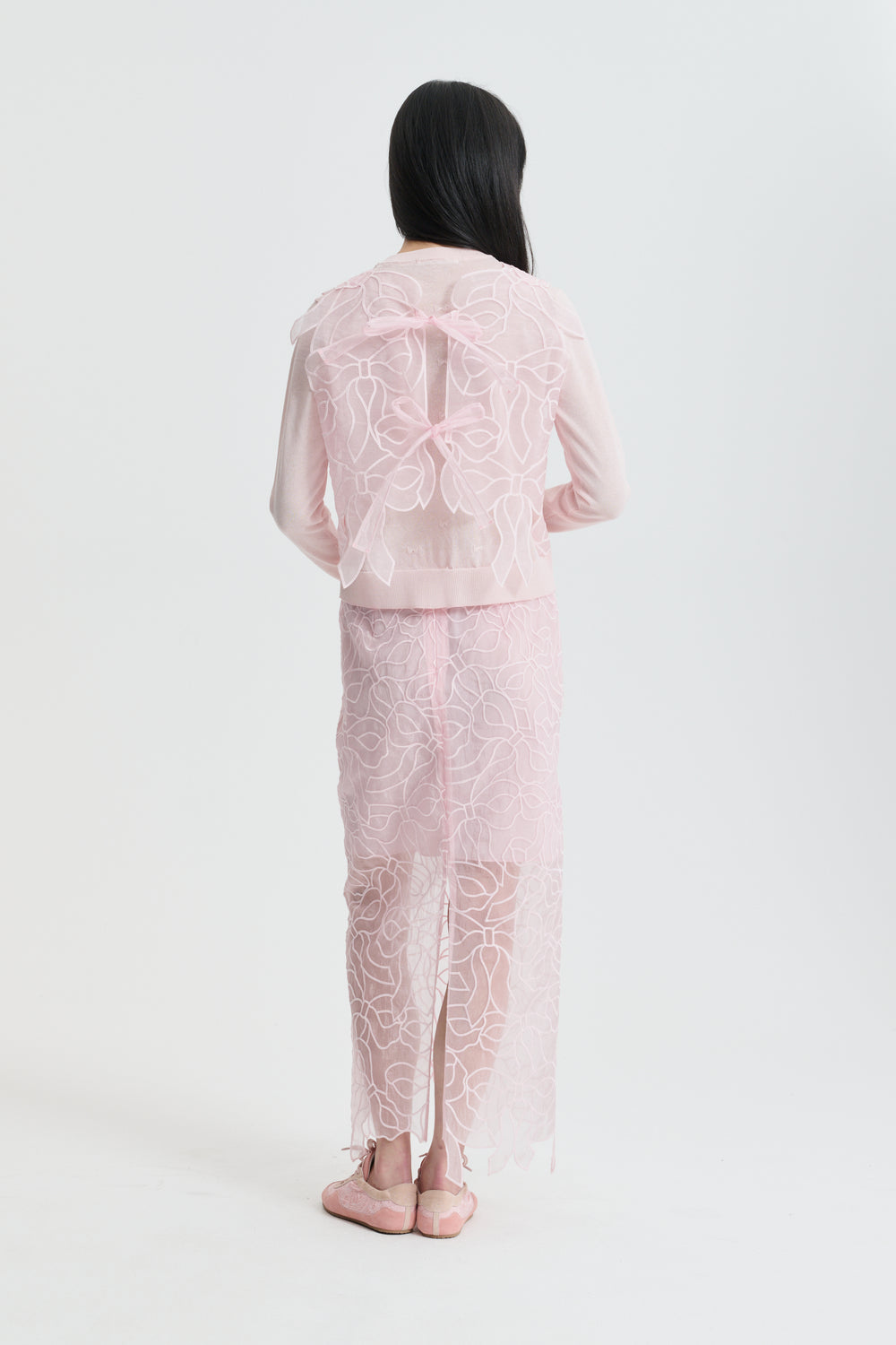 CBGUS | SKIRT BOW EMBROIDERY BLUSH PINK
